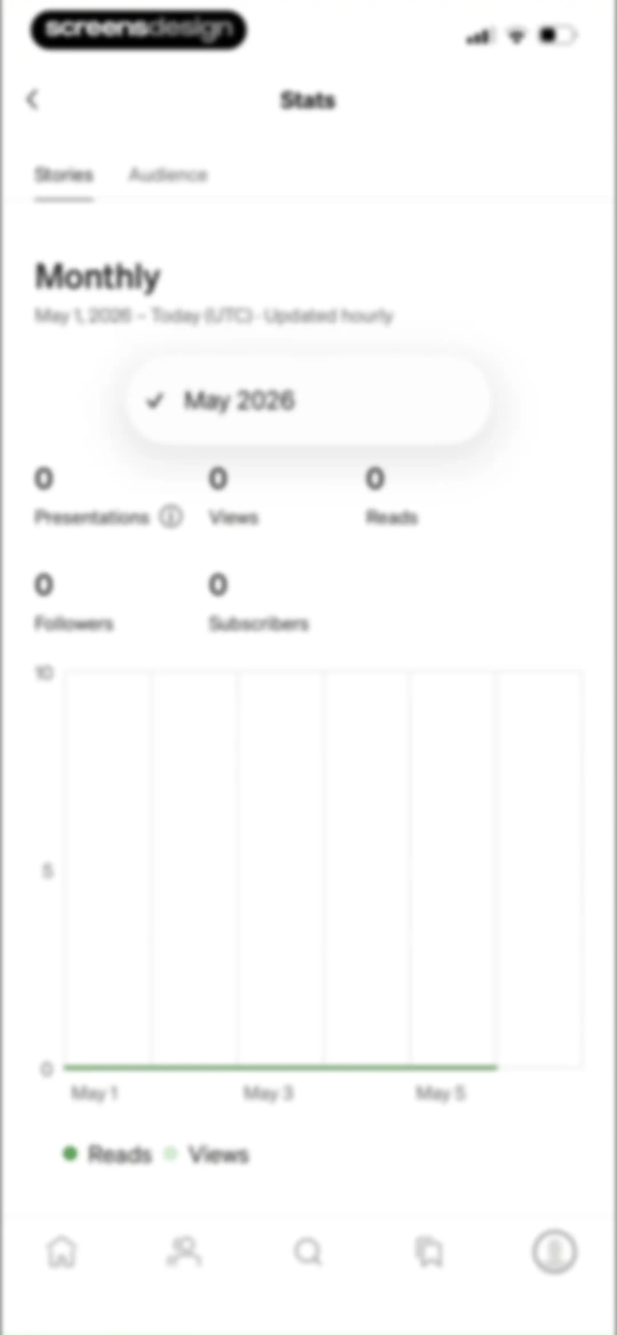 Medium: Read & Write Stories screen 110