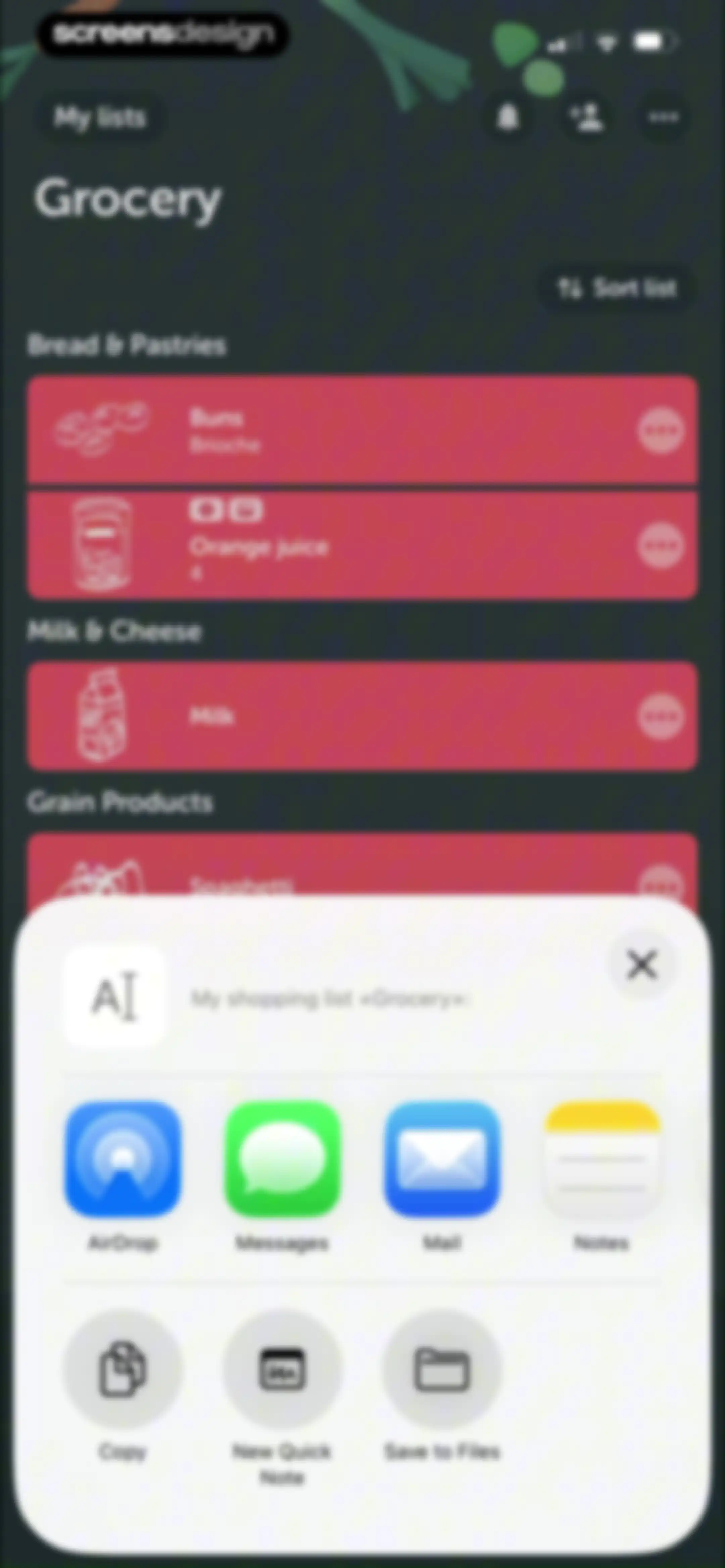 Bring! Grocery Shopping List screen 42