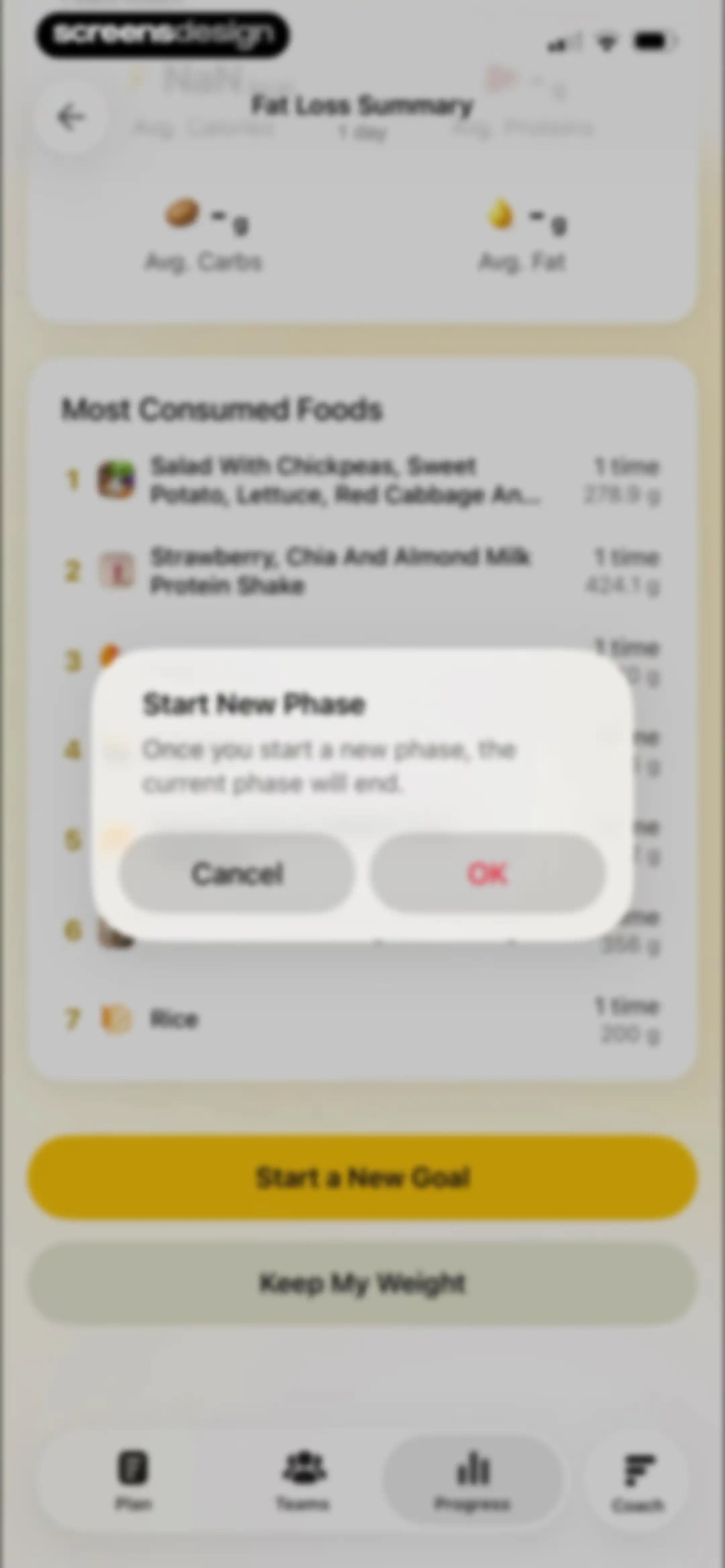 Fitia: Calorie Counter & Diet screen 211