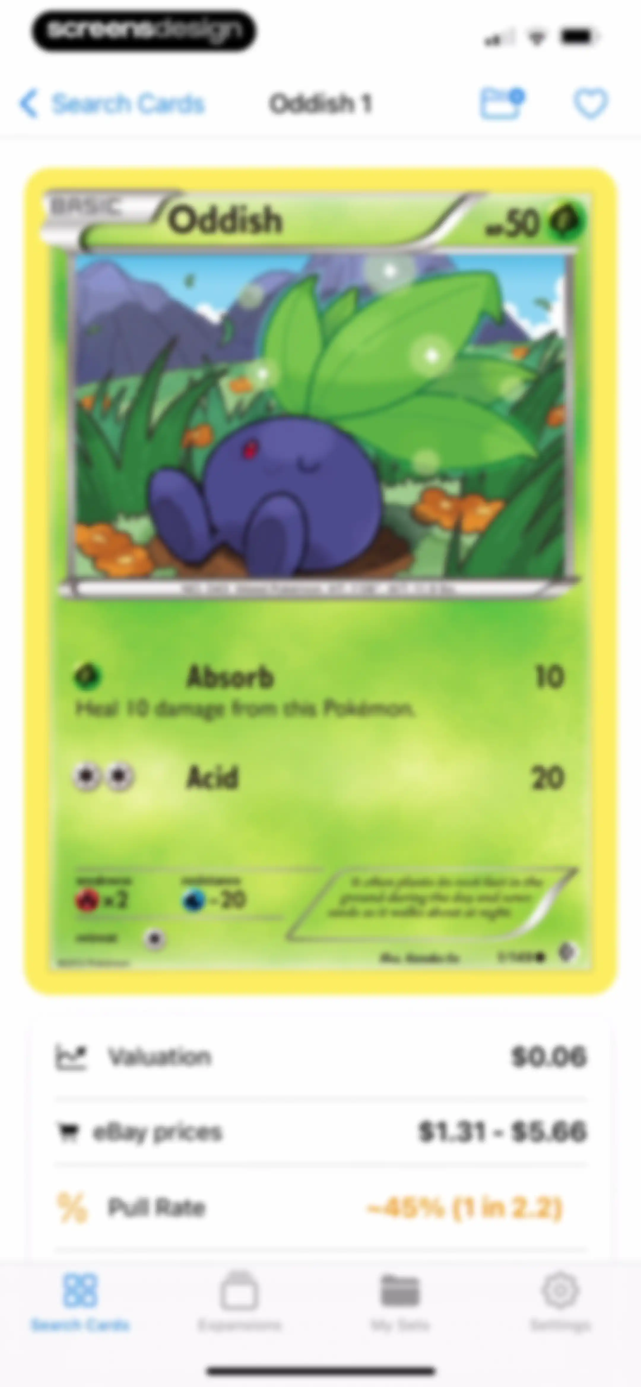 TCG Scanner Card - Pokechart screen 28