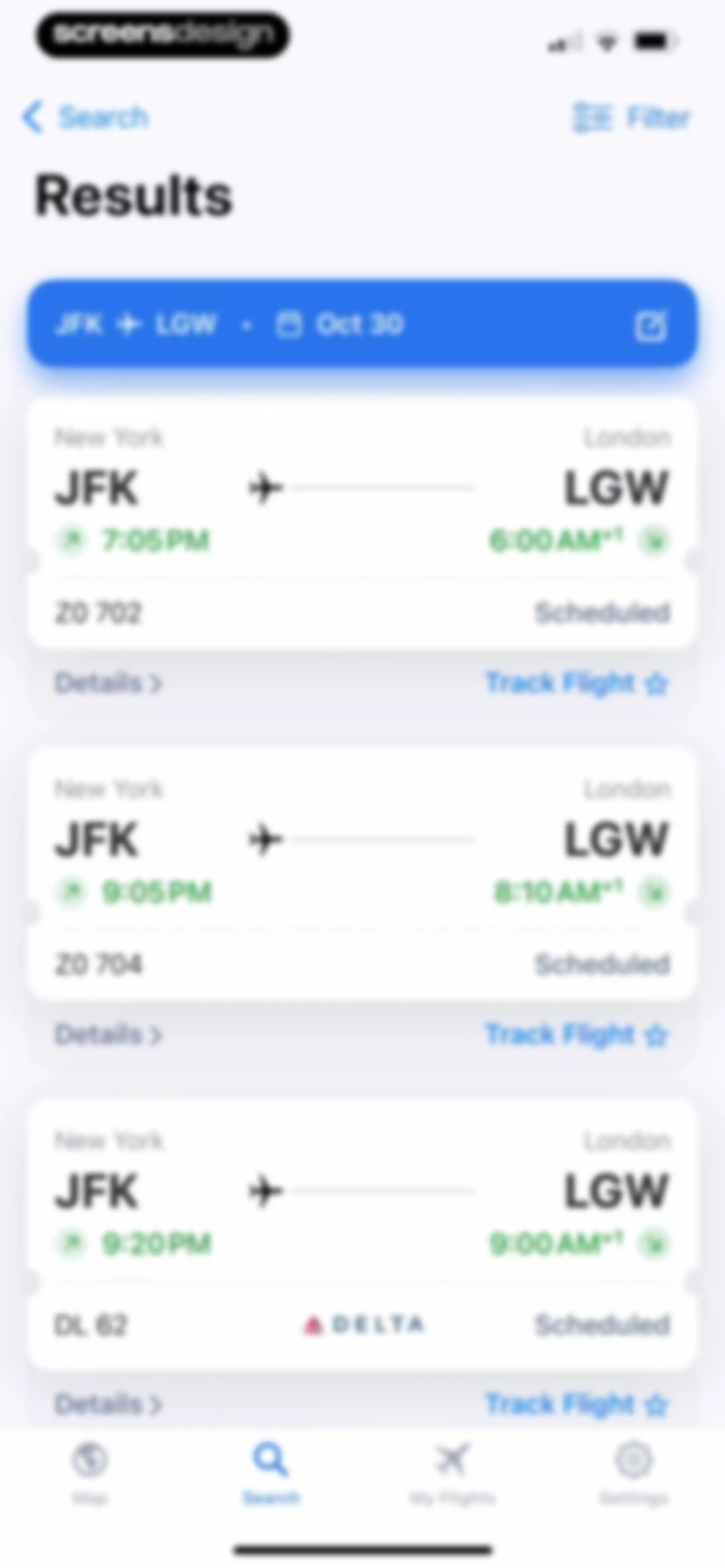 Flight Tracker + screen 24