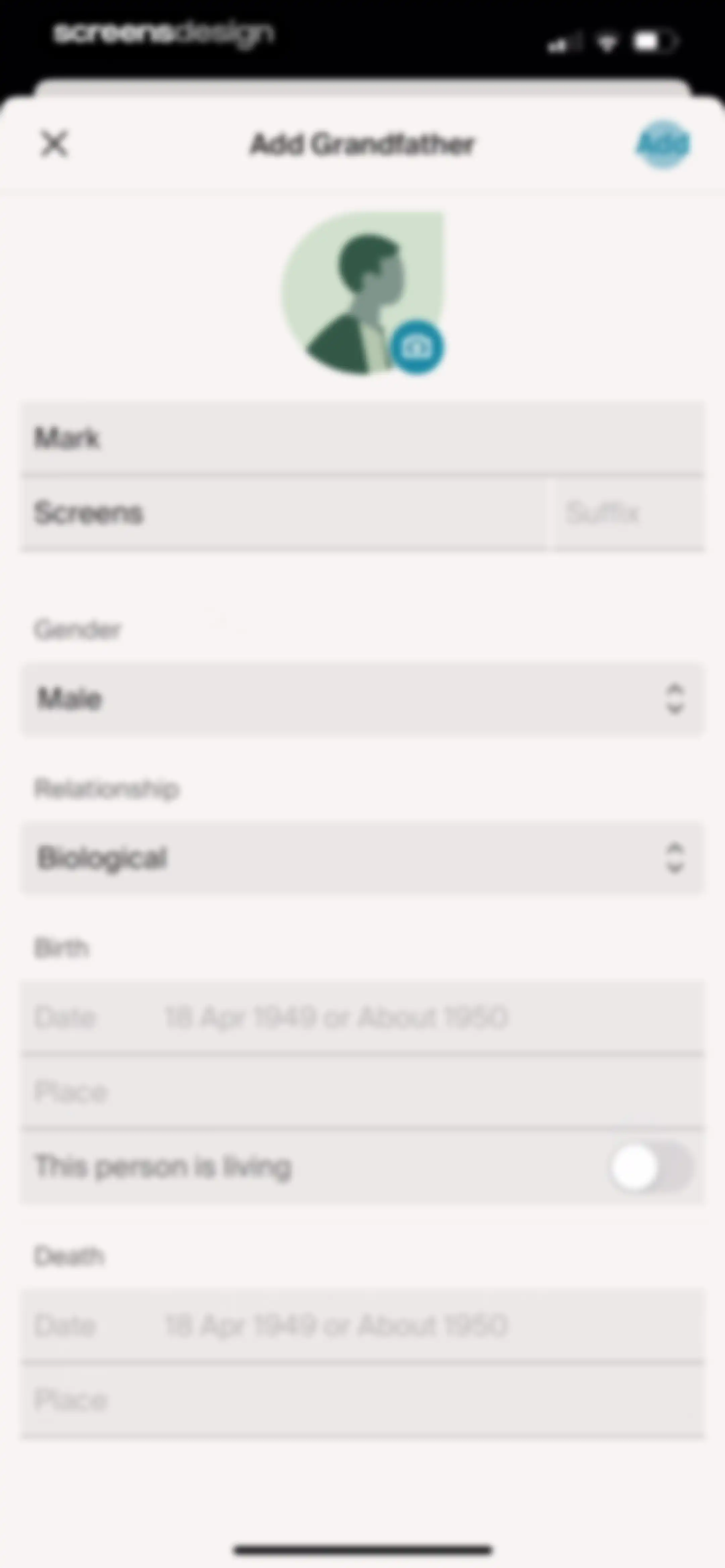 Ancestry: Family History & DNA screen 37