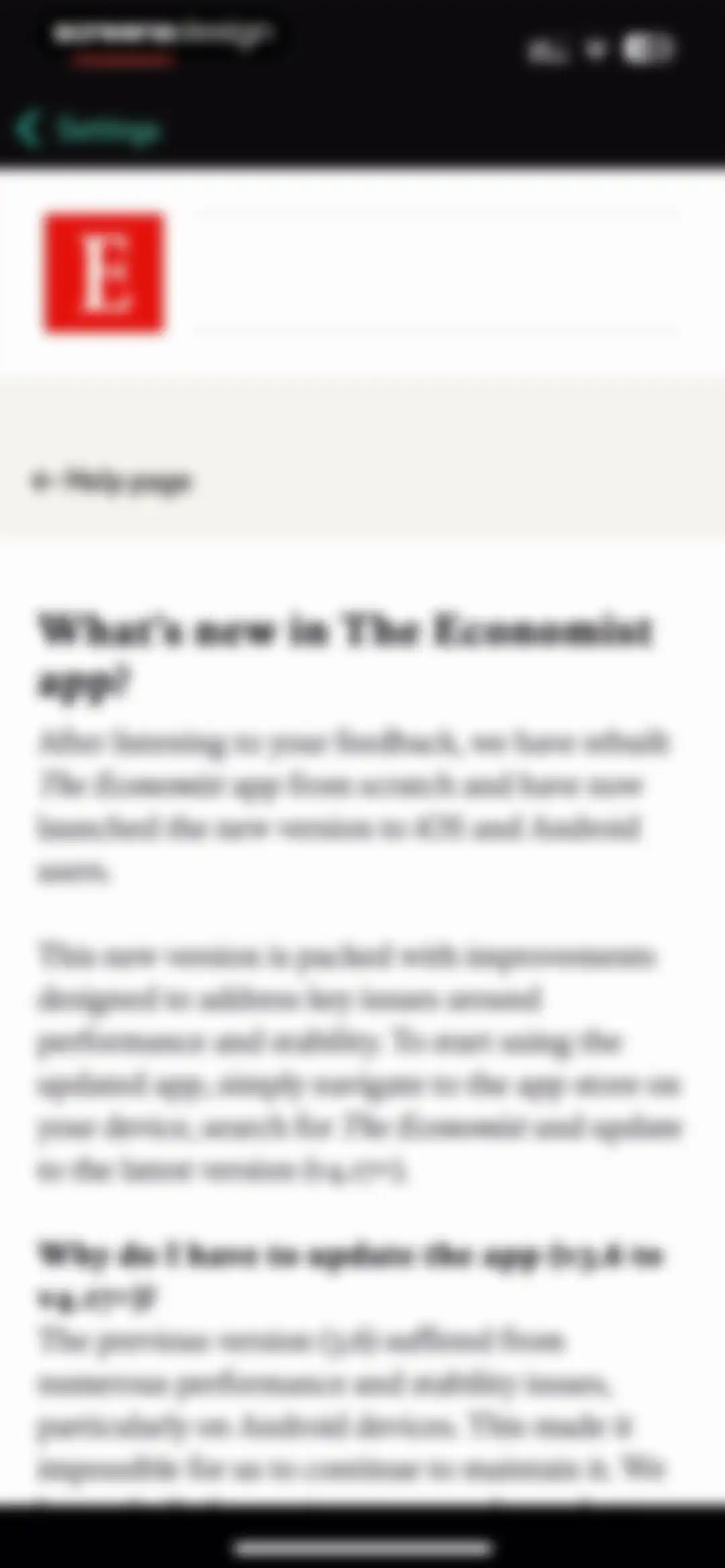 The Economist: News & Analysis screen 63