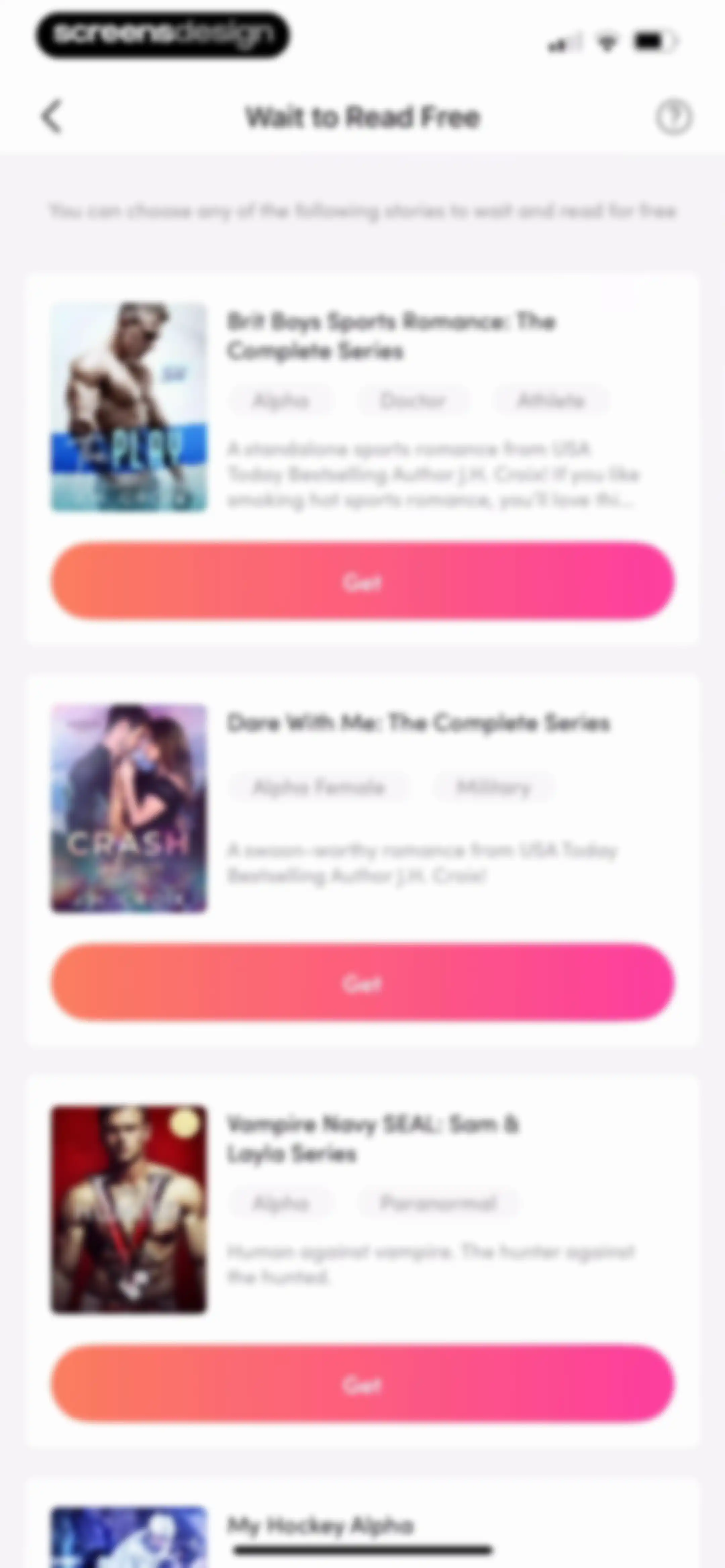 My Fiction: Stories & Novels screen 93