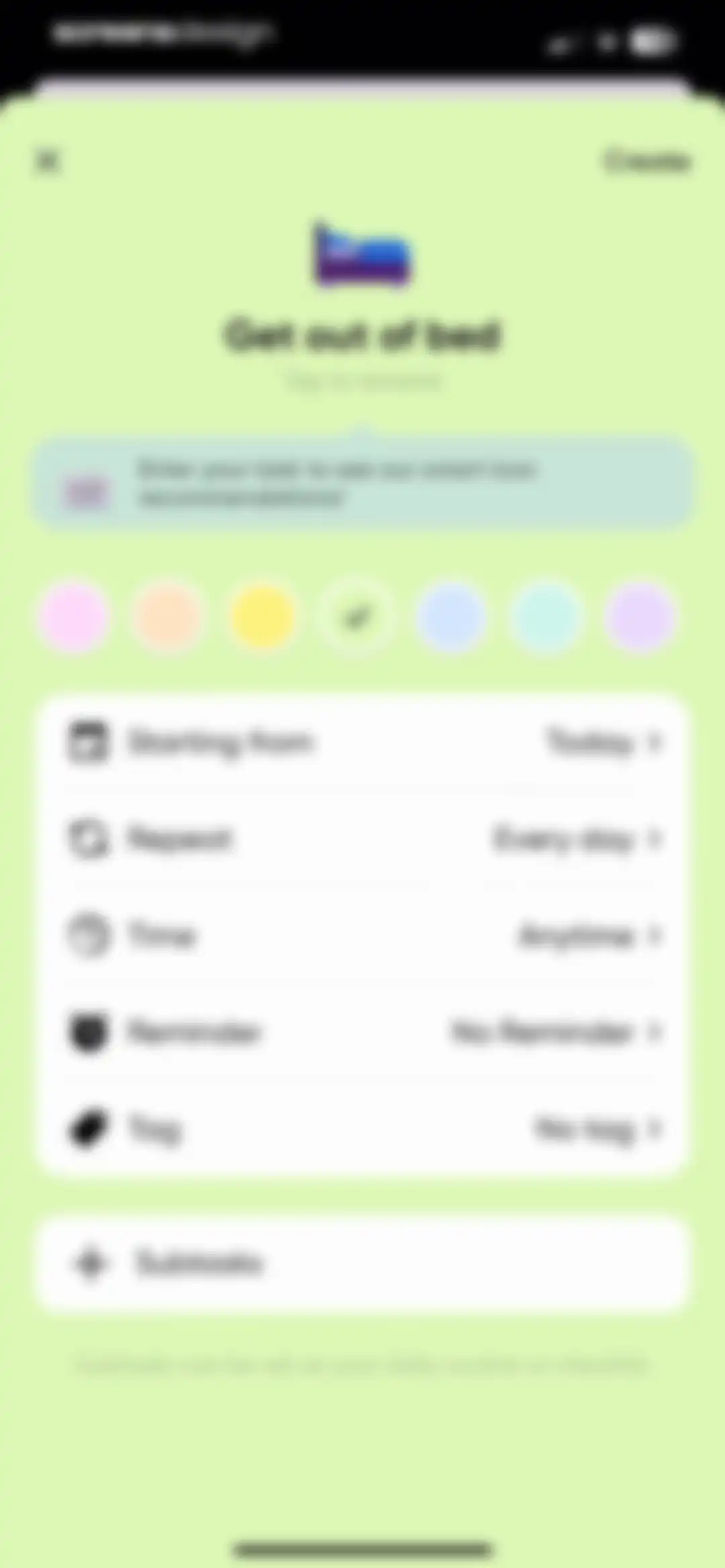 Me+ Lifestyle Routine screen 82