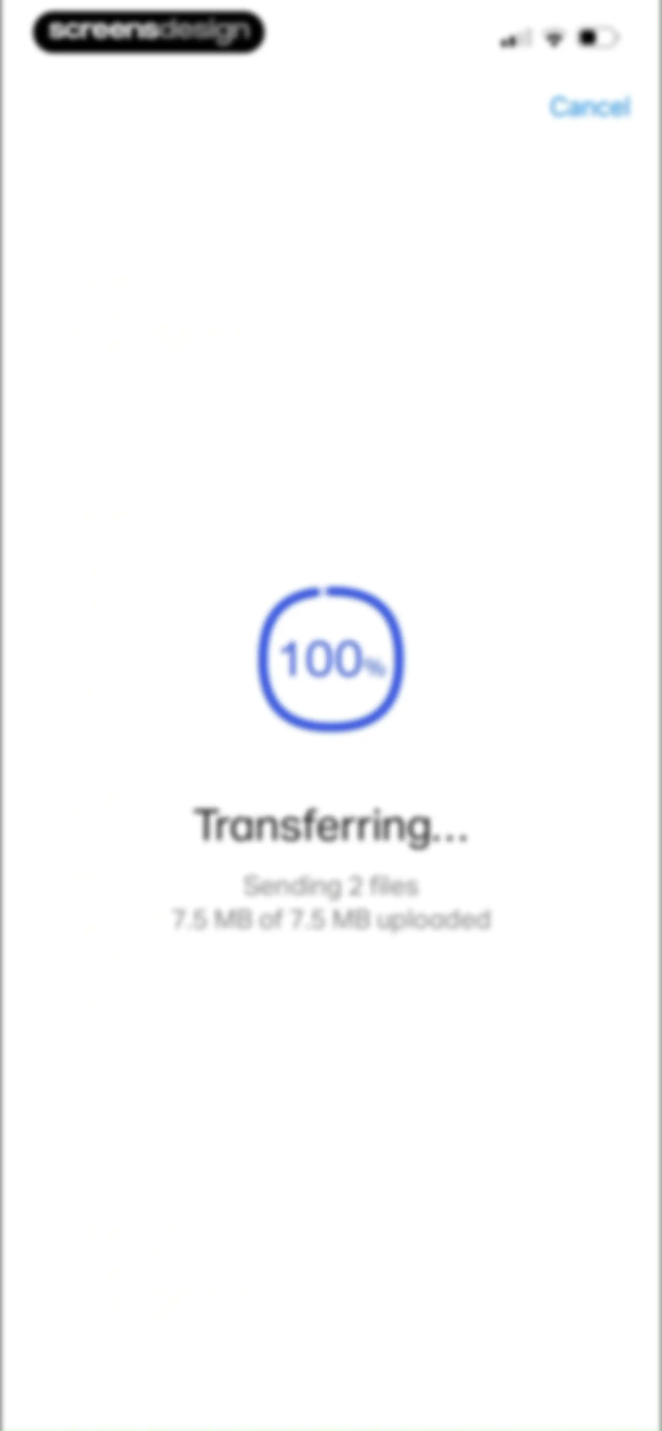 WeTransfer: Transfer Files screen 21