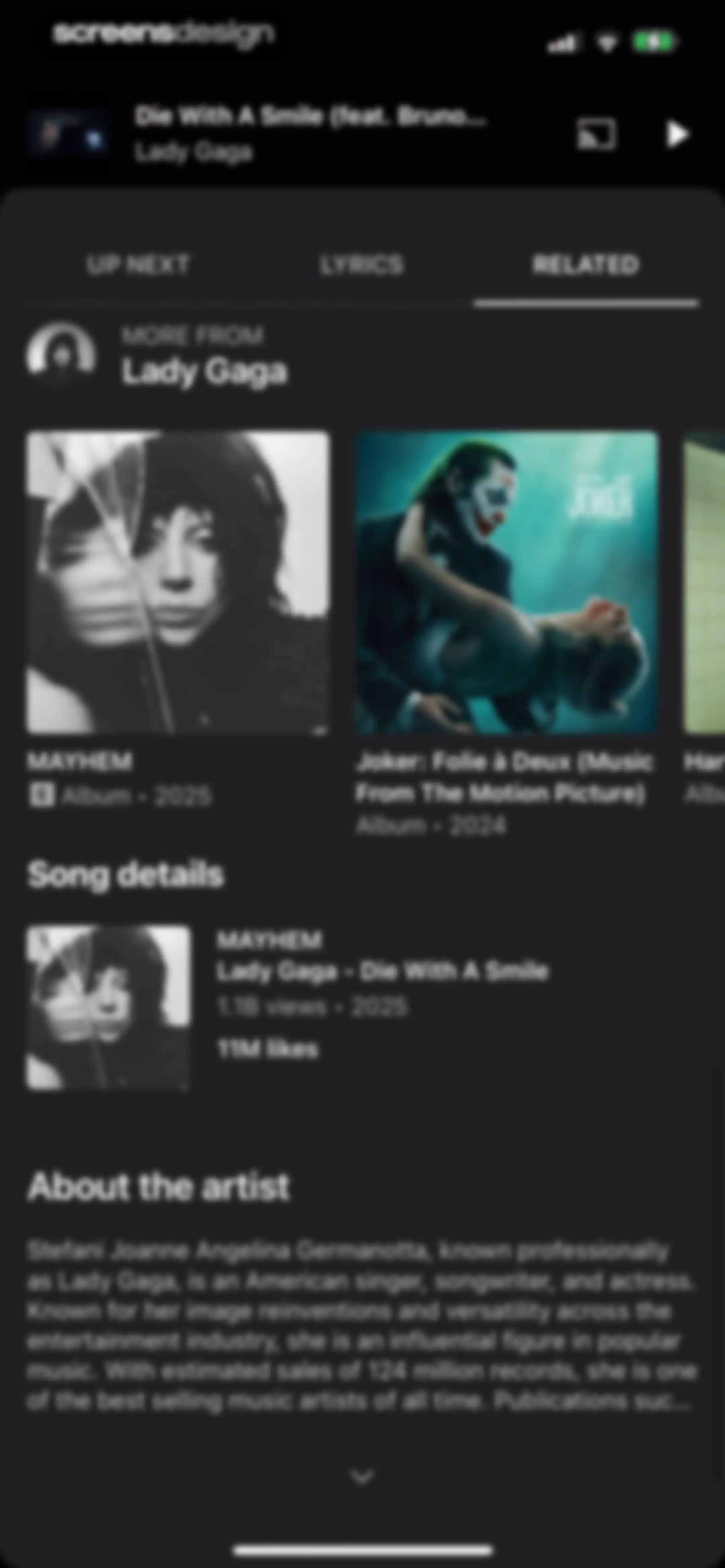 YouTube Music screen 46