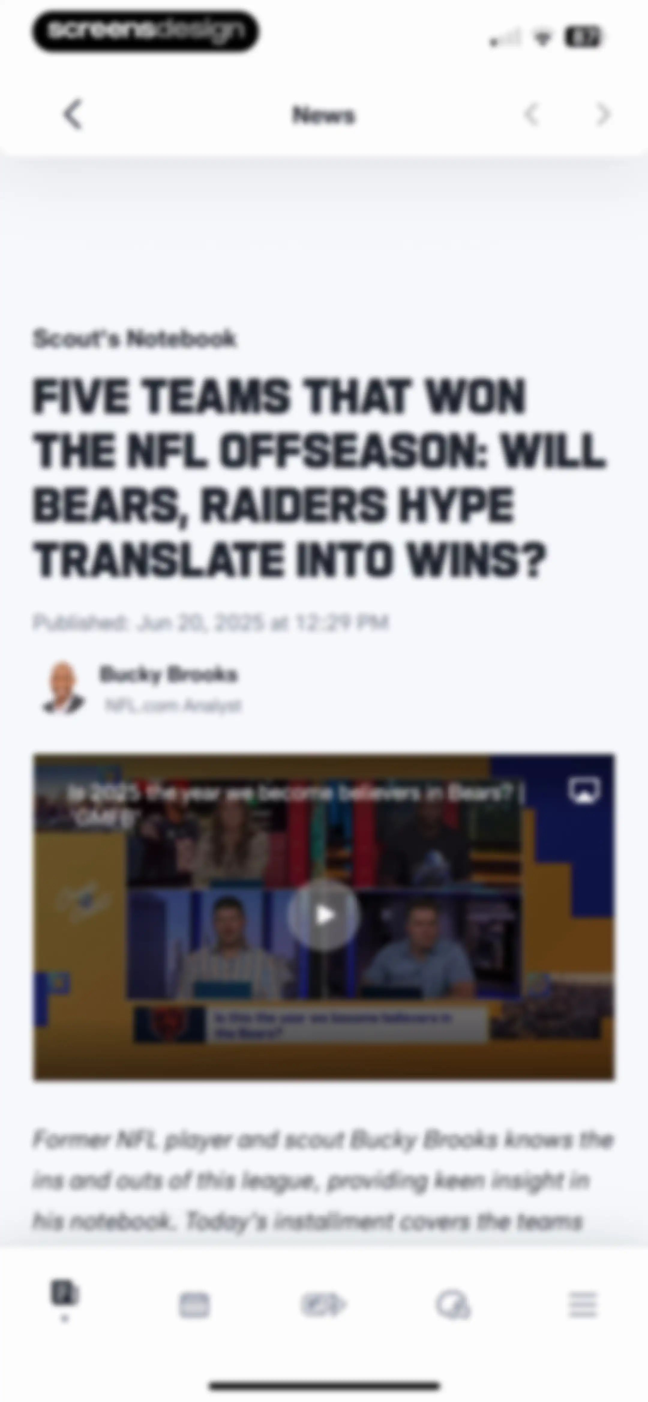 NFL screen 17