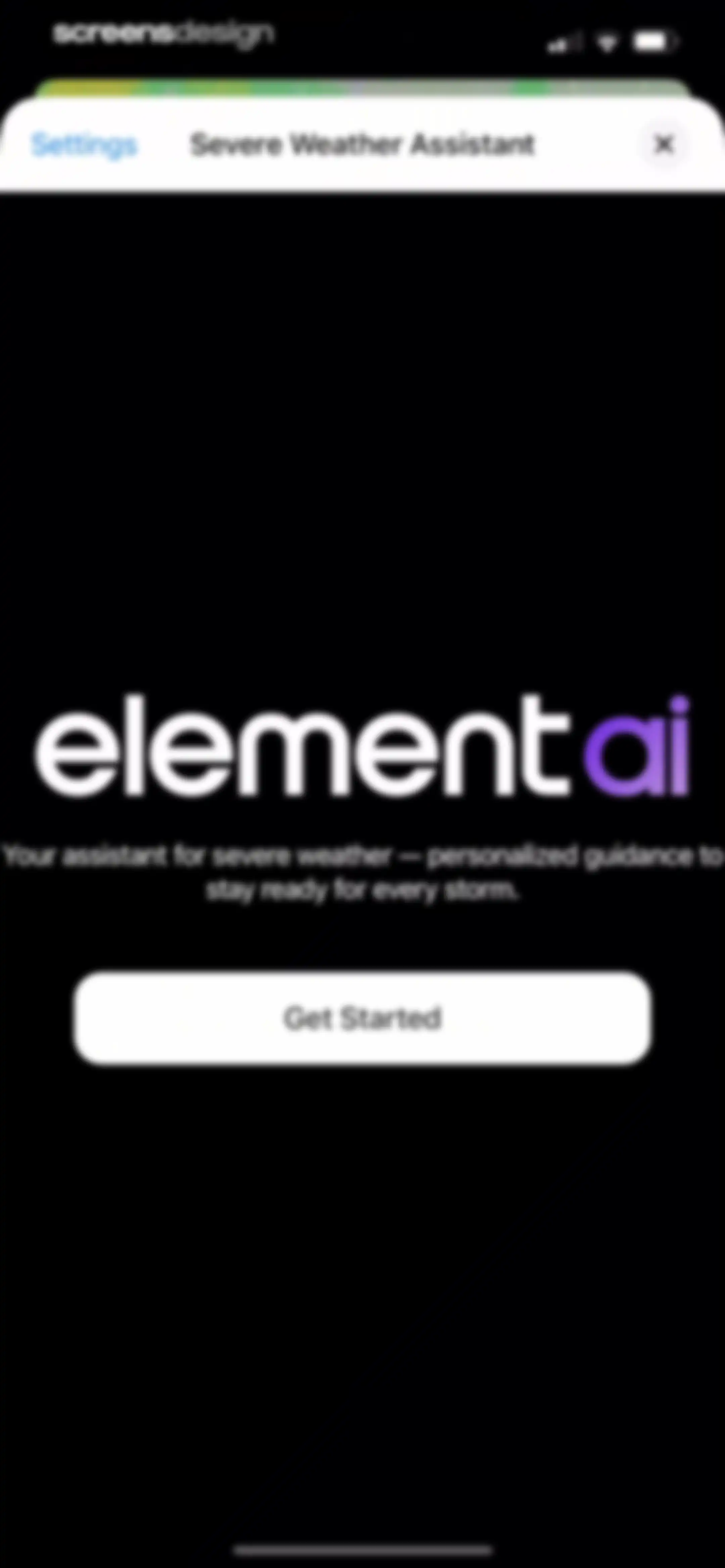 Element: Weather Radar screen 97
