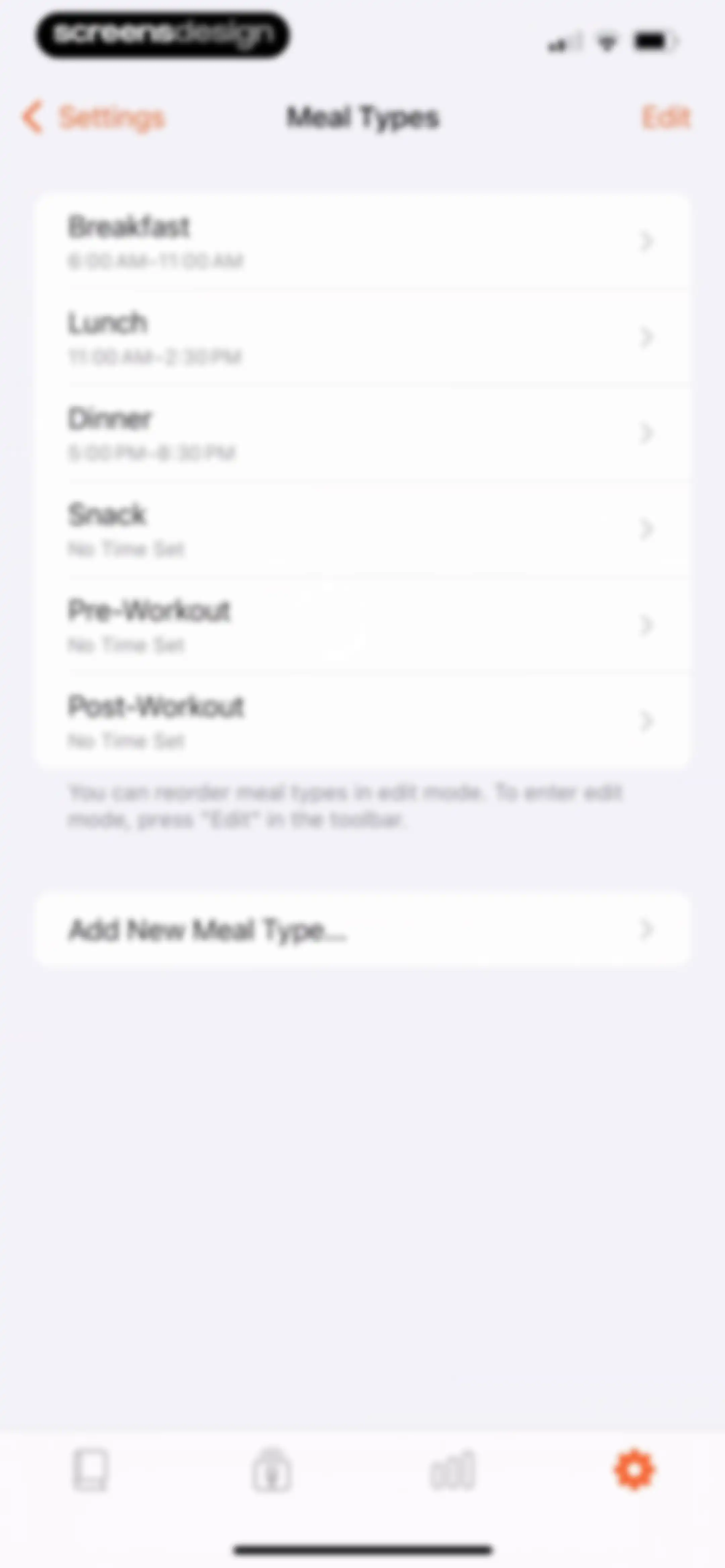 Nutrition Tracker: Foodnoms screen 180