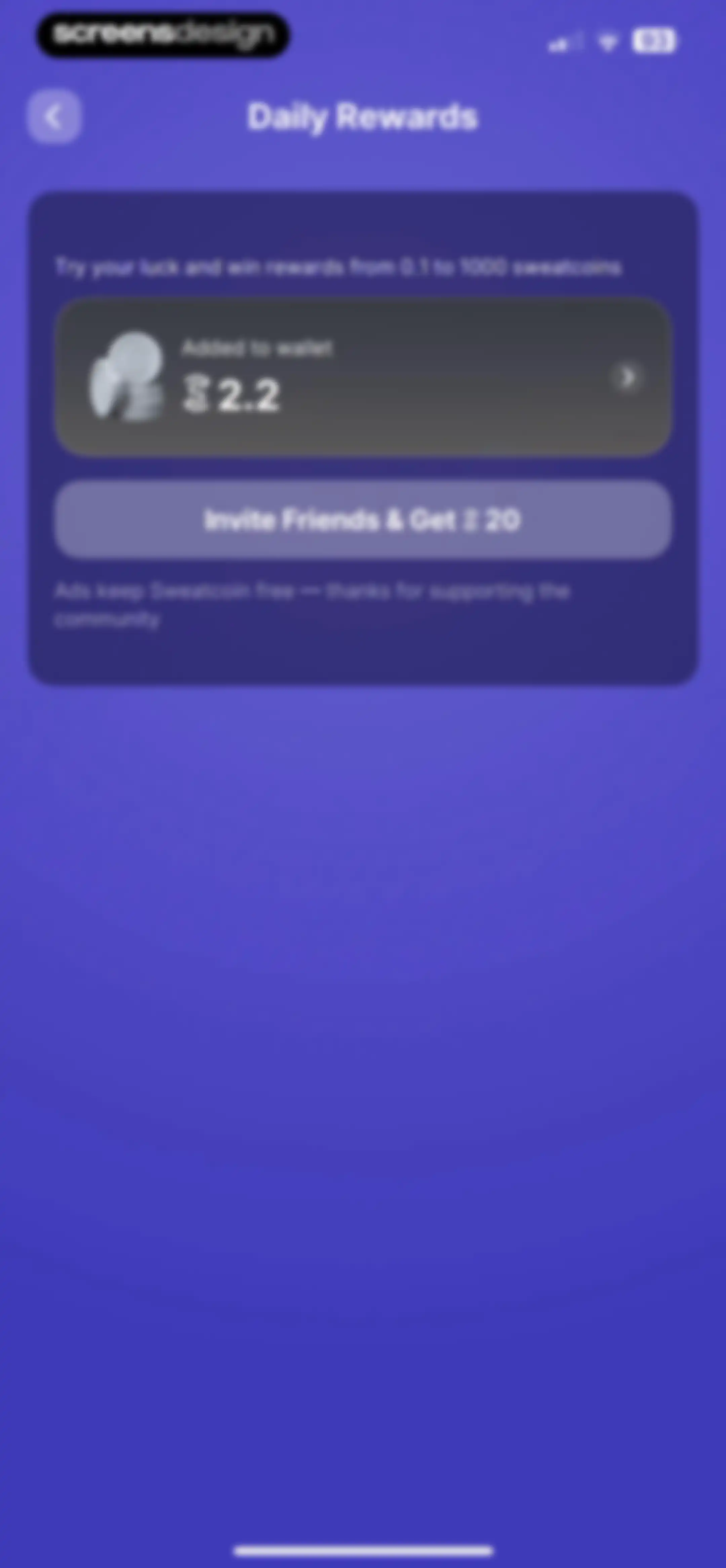 Sweatcoin Walking Step Counter screen 152