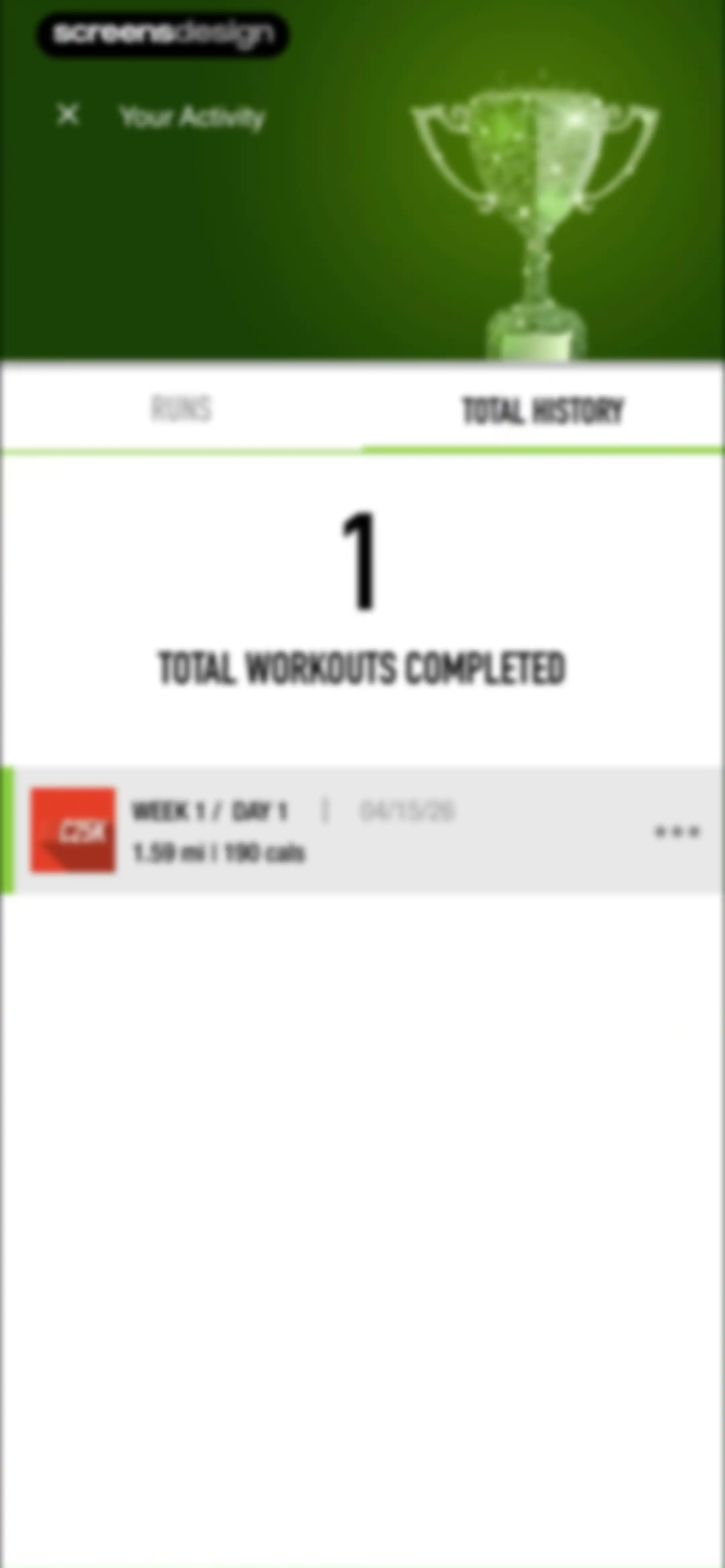 C25K® 5K Running Coach & Map screen 58