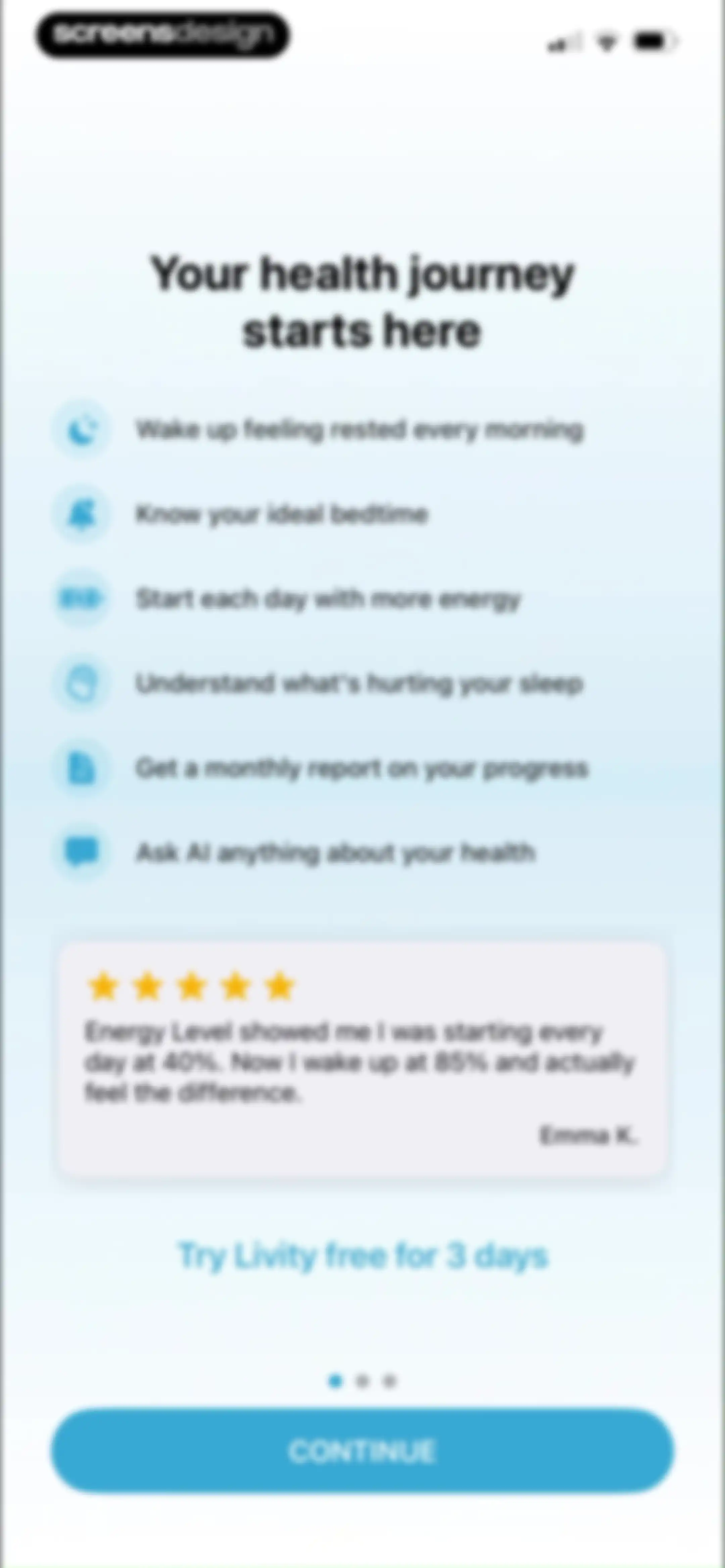 Livity: Sleep & Health Tracker screen 22