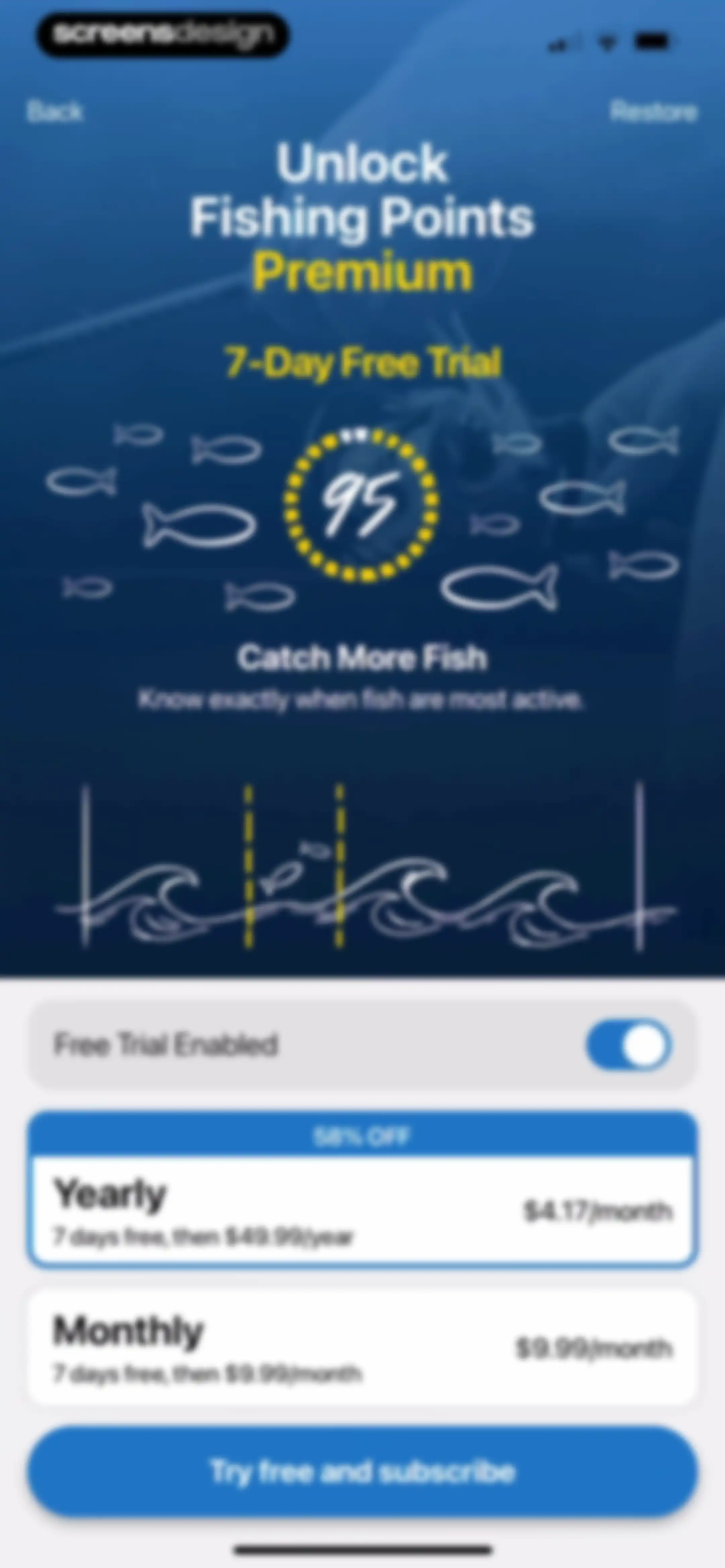 Fishing Points: Map & Forecast screen 15