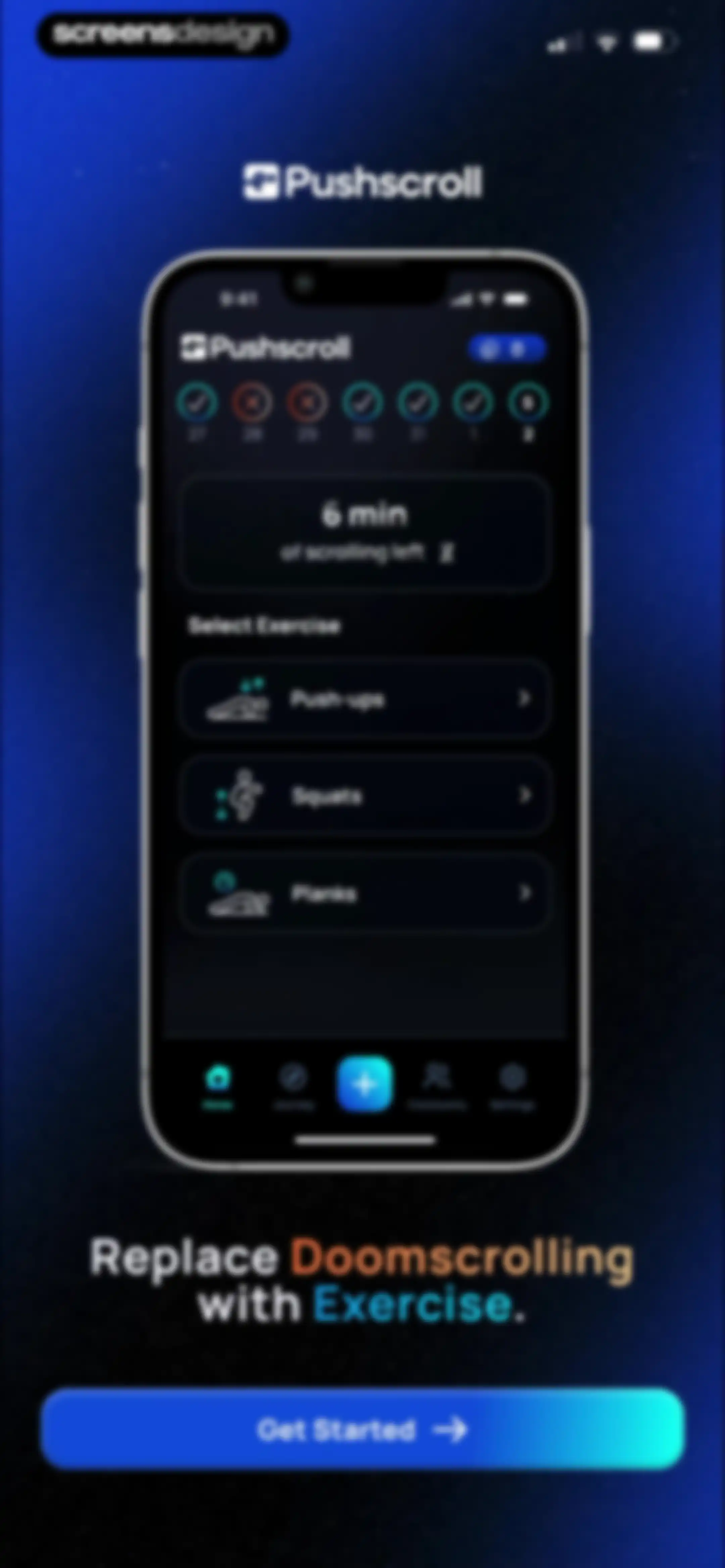 Pushscroll: Exercise To Scroll screen 3
