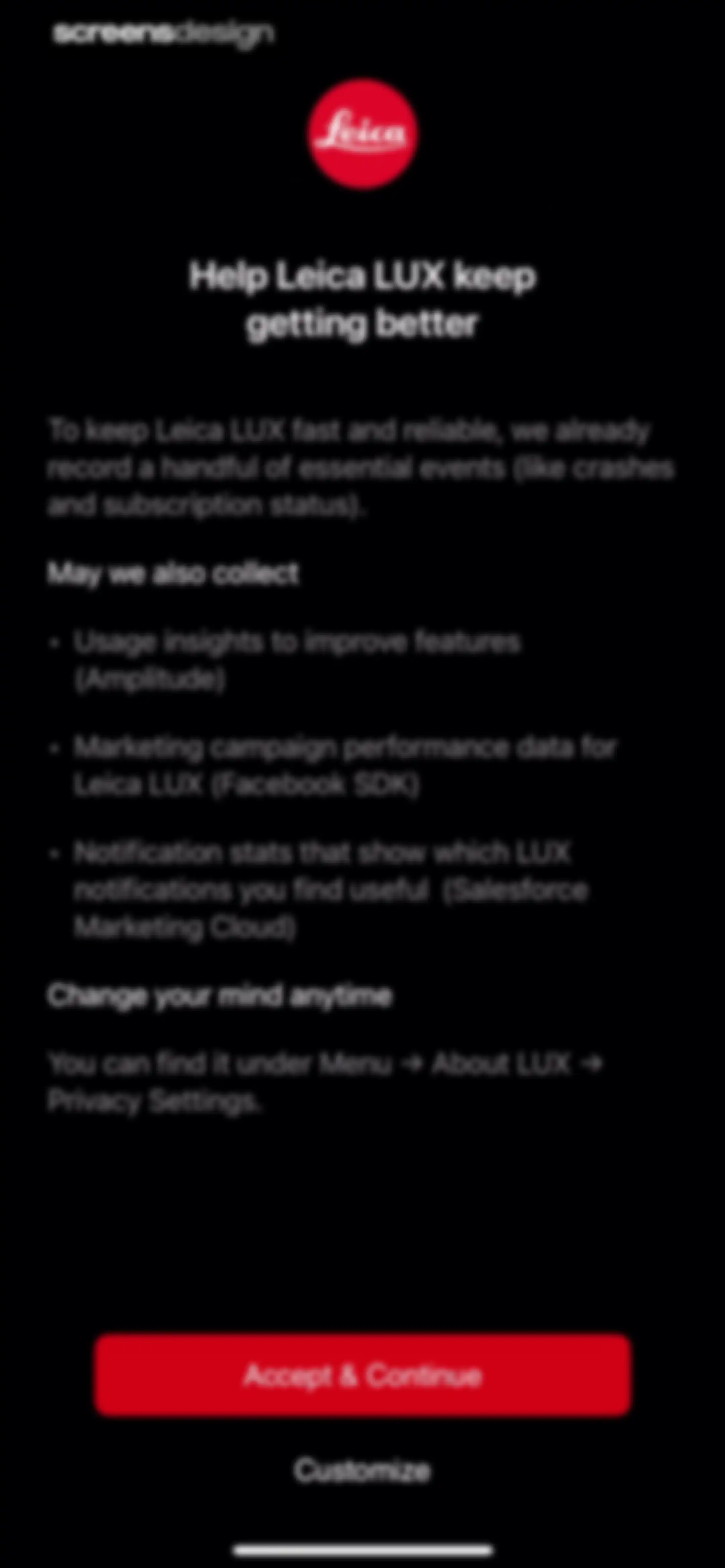Leica LUX - Pro Manual Camera screen 21