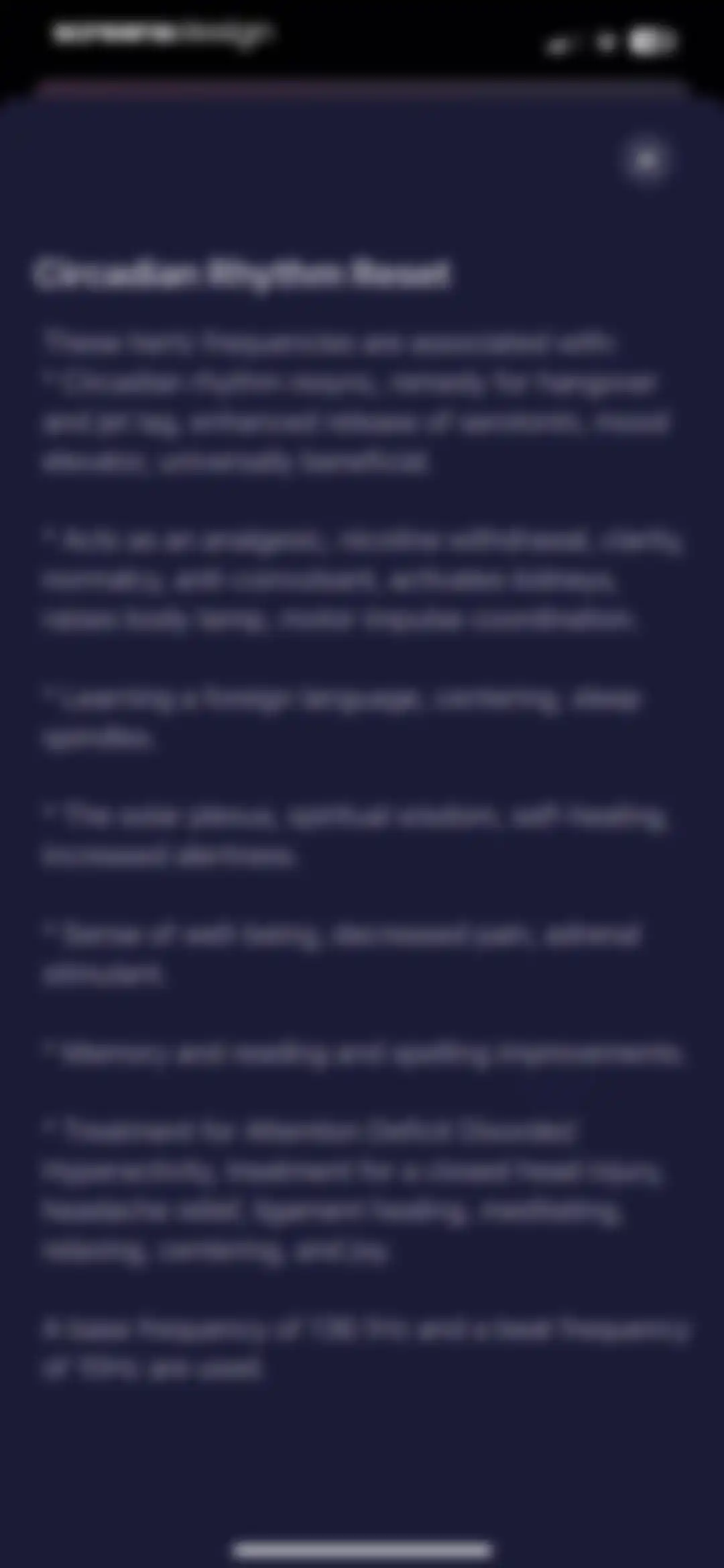 Frequency: Healing Sounds screen 20