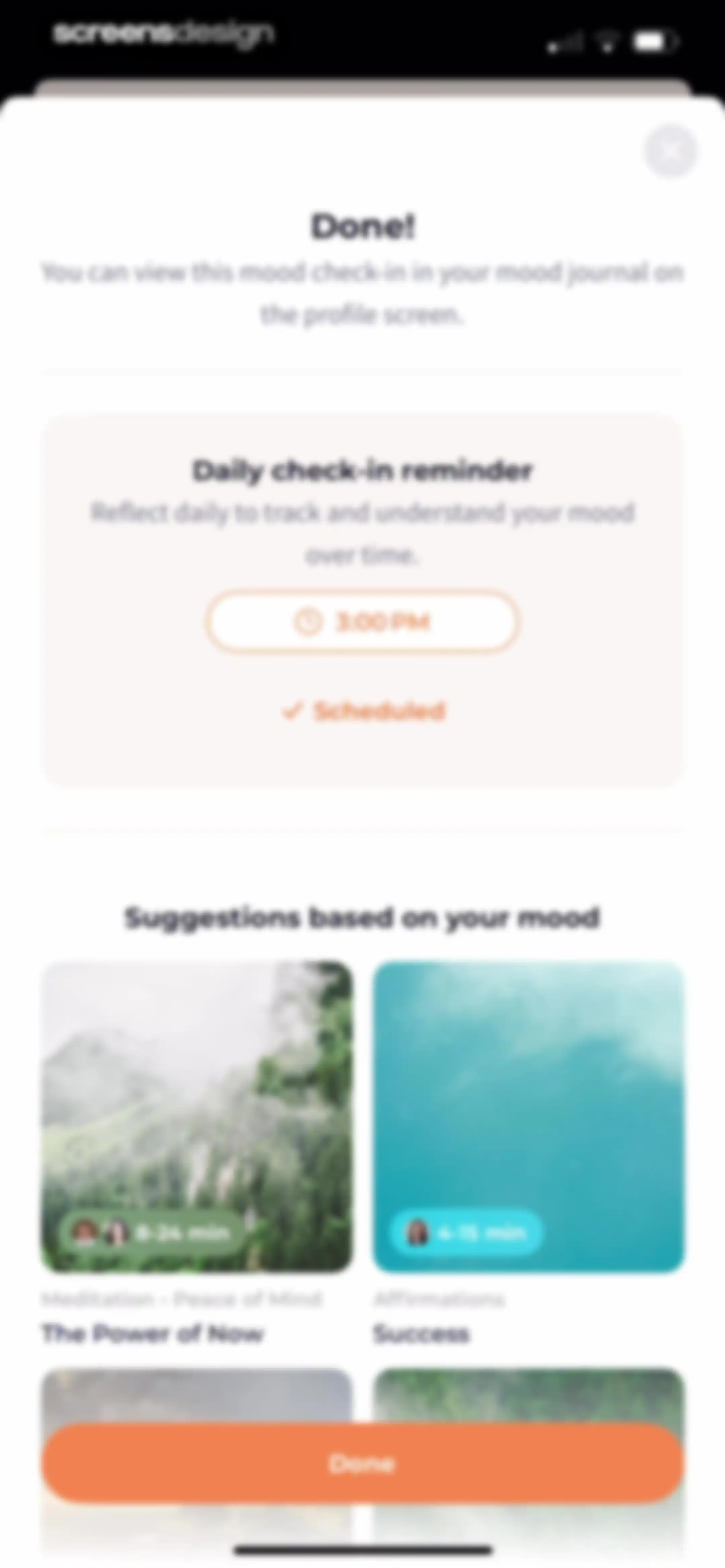 Meditation Moments - Guided screen 19