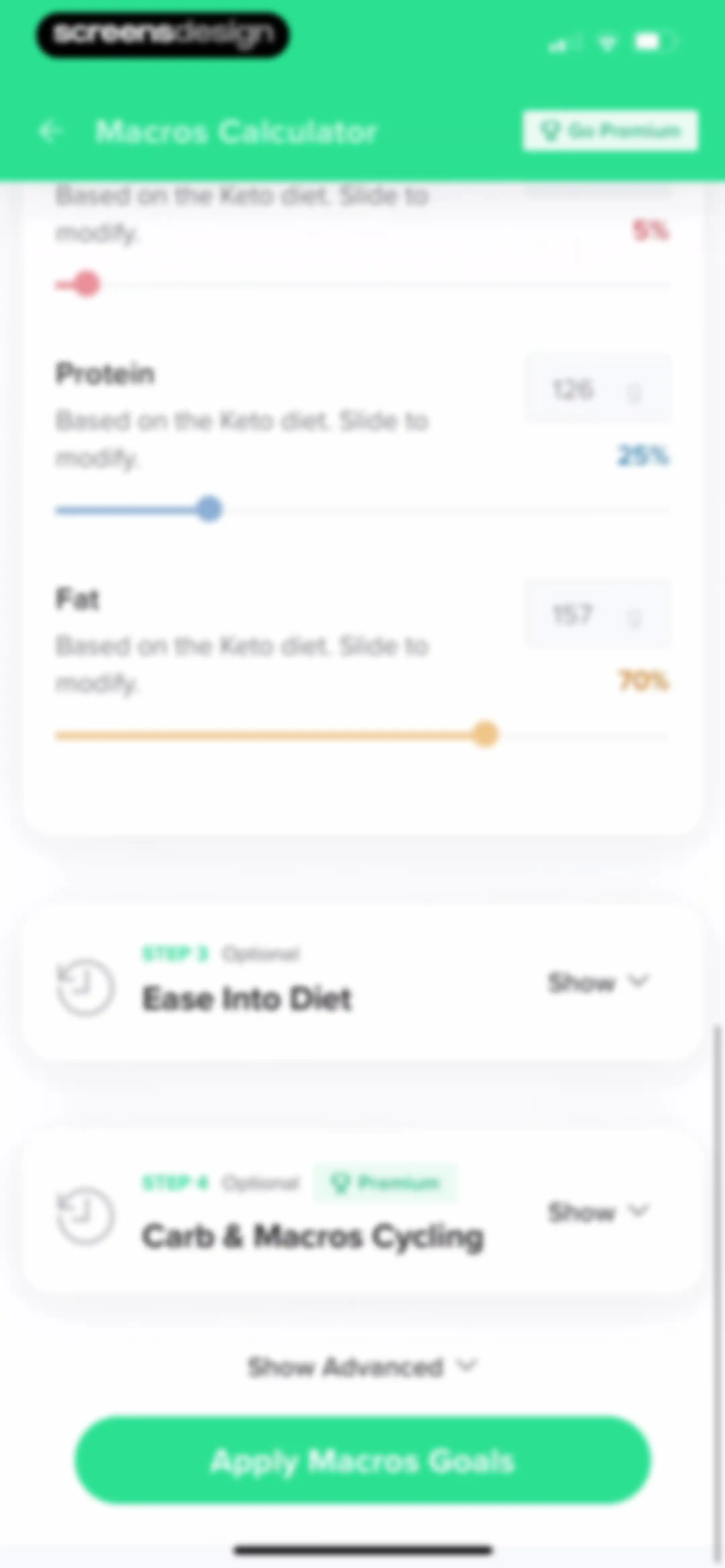 Carb Manager: Keto & Macro Log screen 305