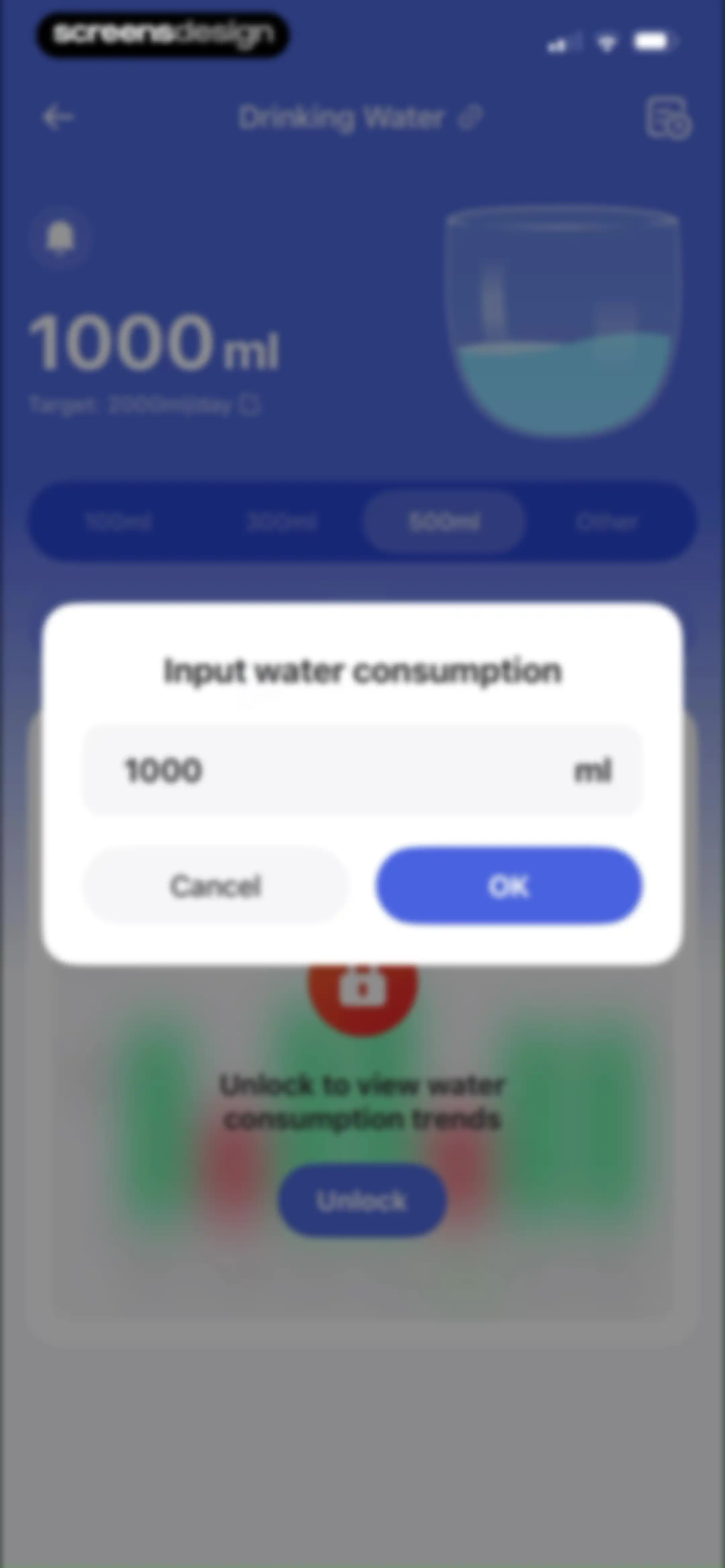 Health Tracker- HeartRate & BP screen 55