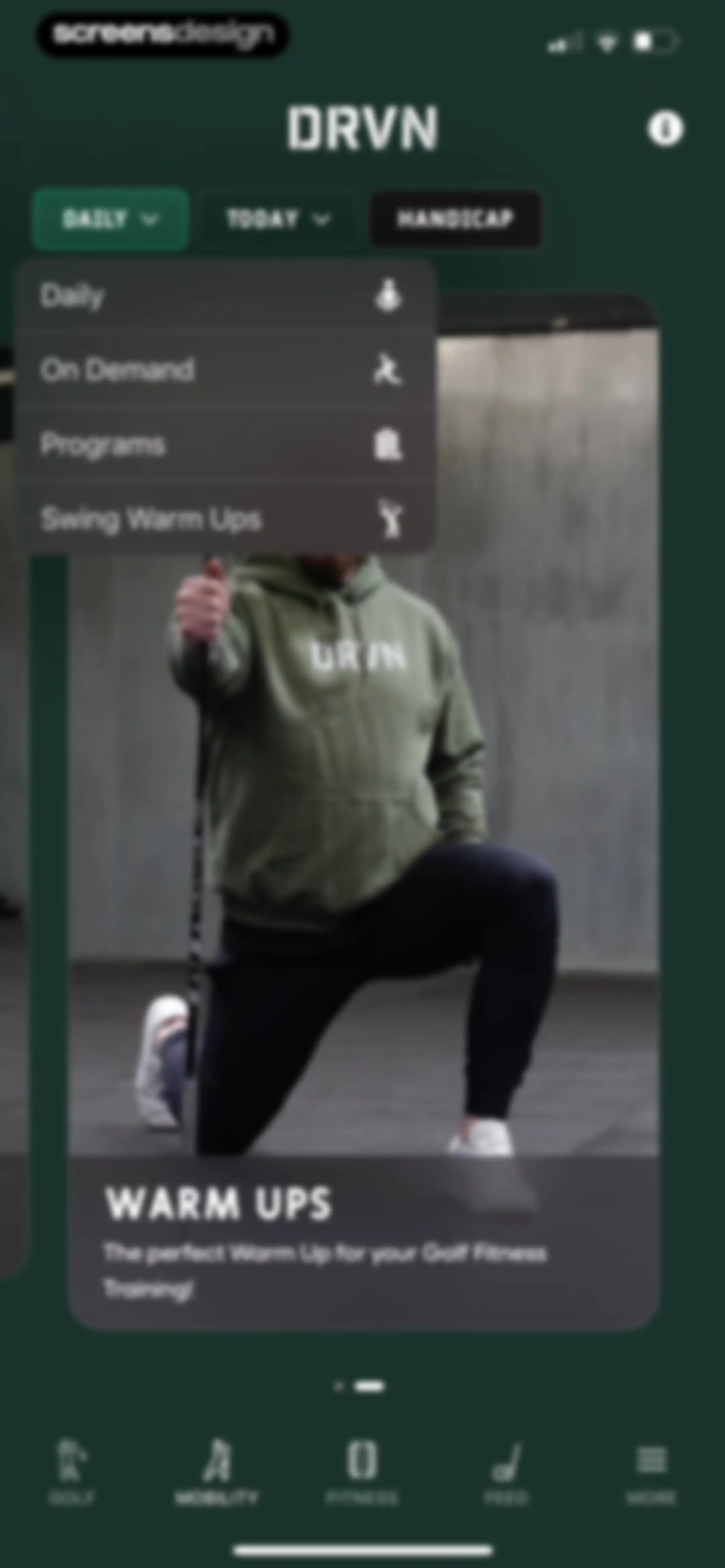 DRVN - Golf & Gym Workouts screen 105