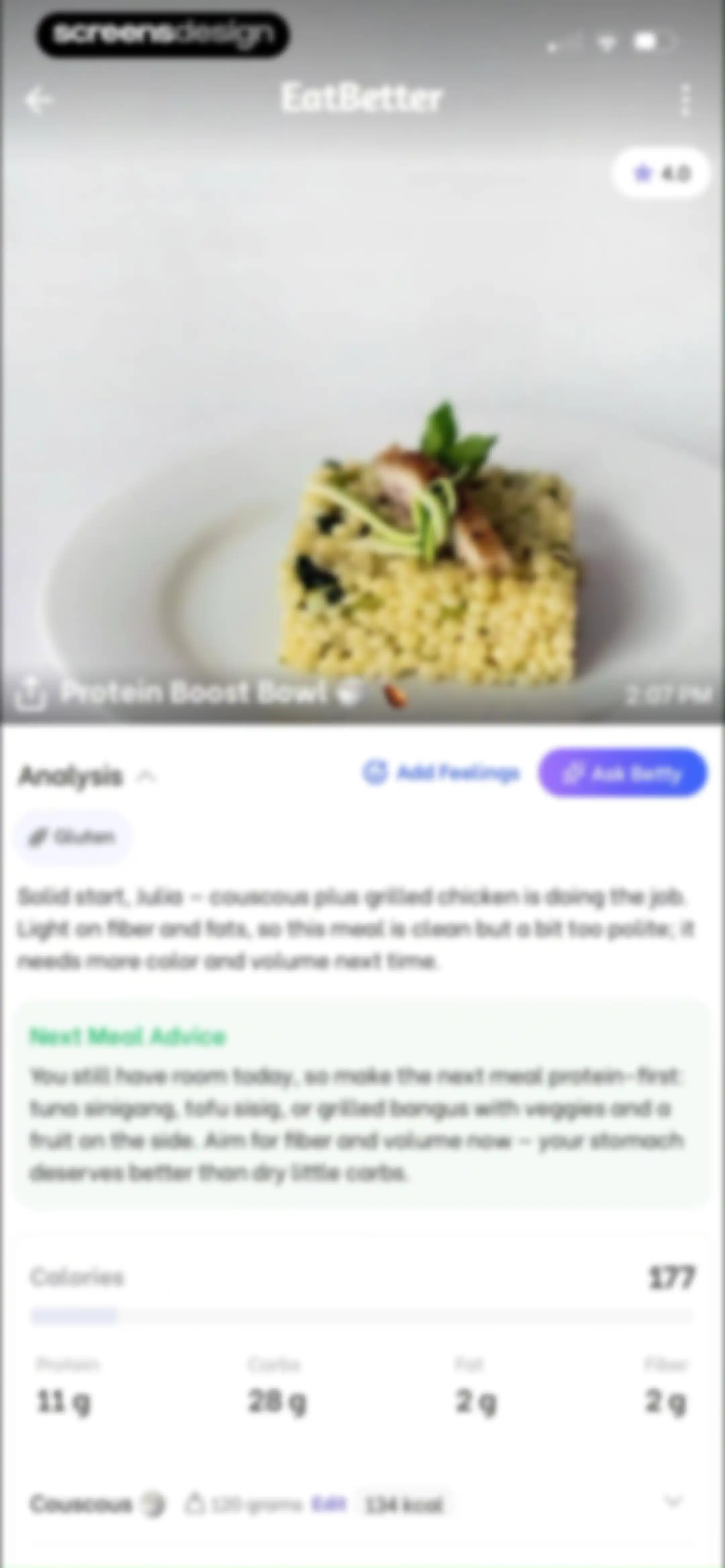 EatBetter: AI Food Journal screen 111