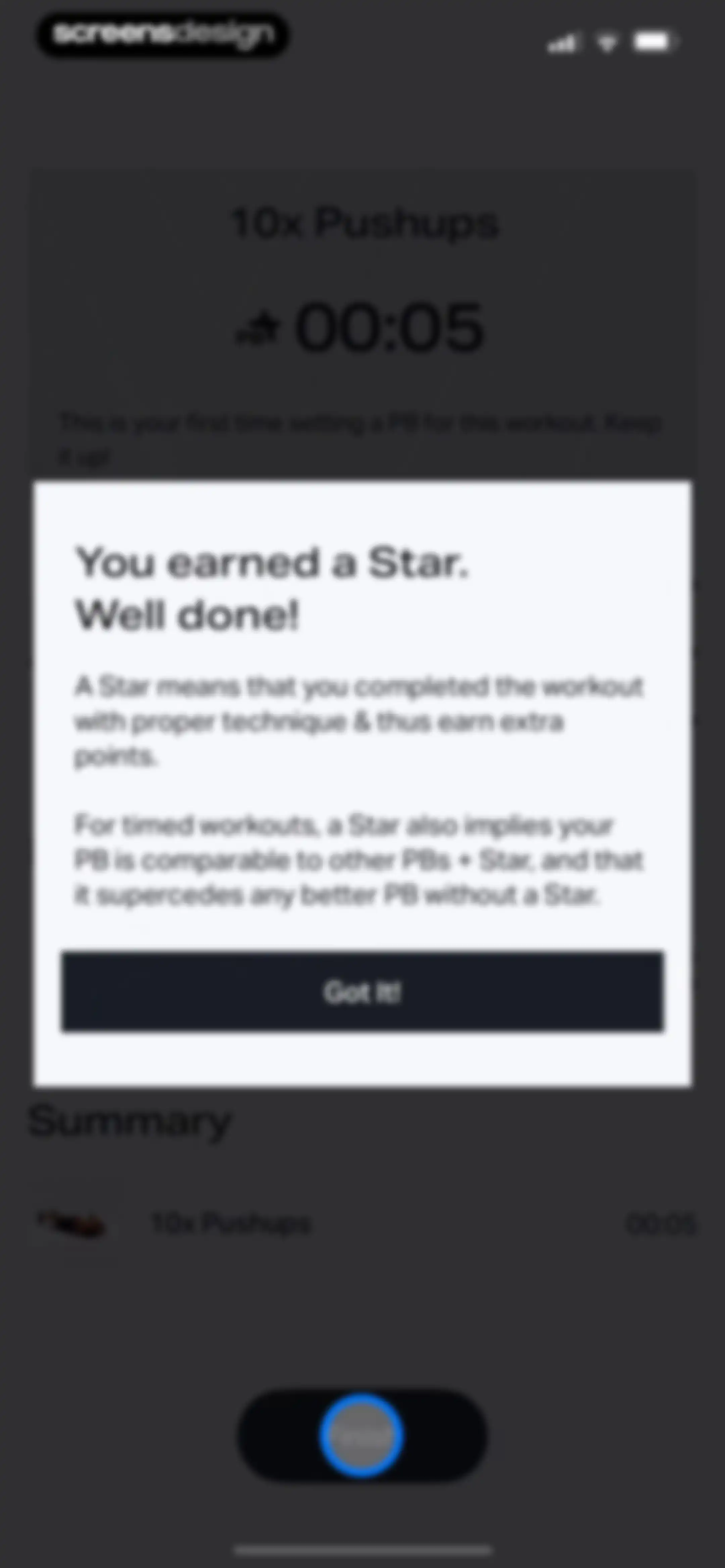 Freeletics: Workouts & Fitness screen 138