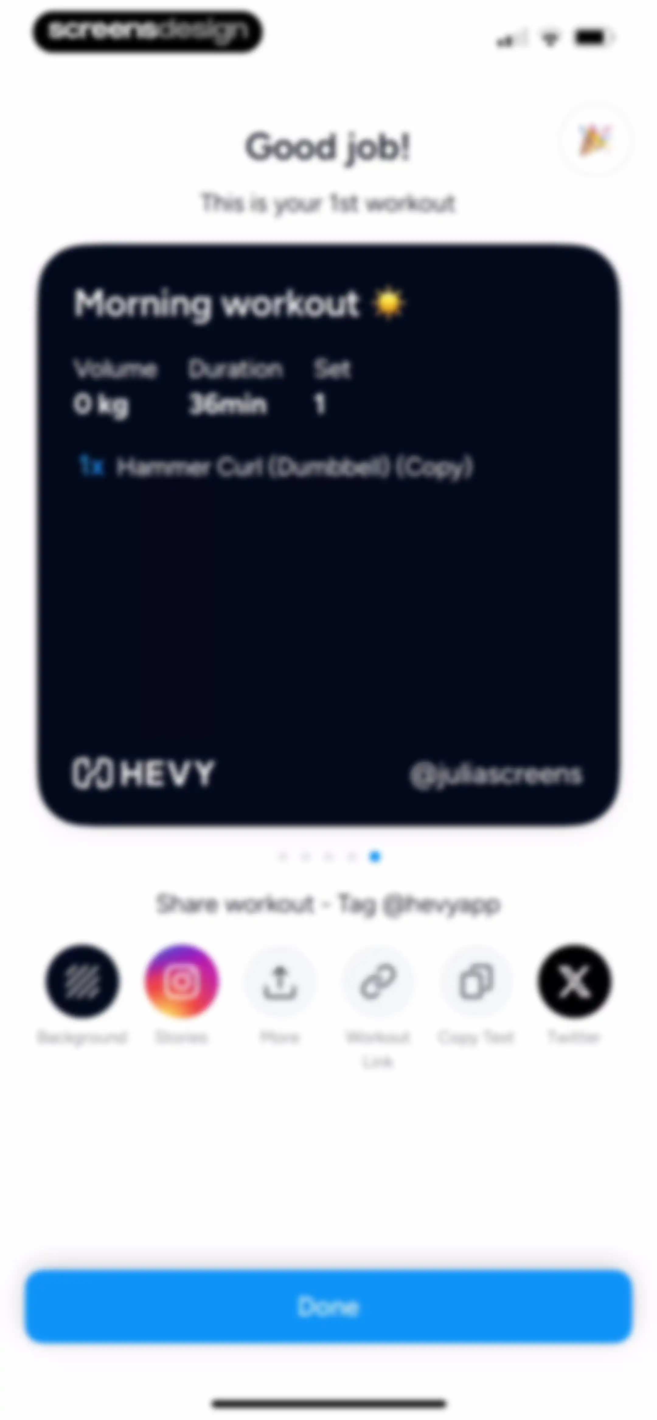 Hevy - Workout Tracker Gym Log screen 84