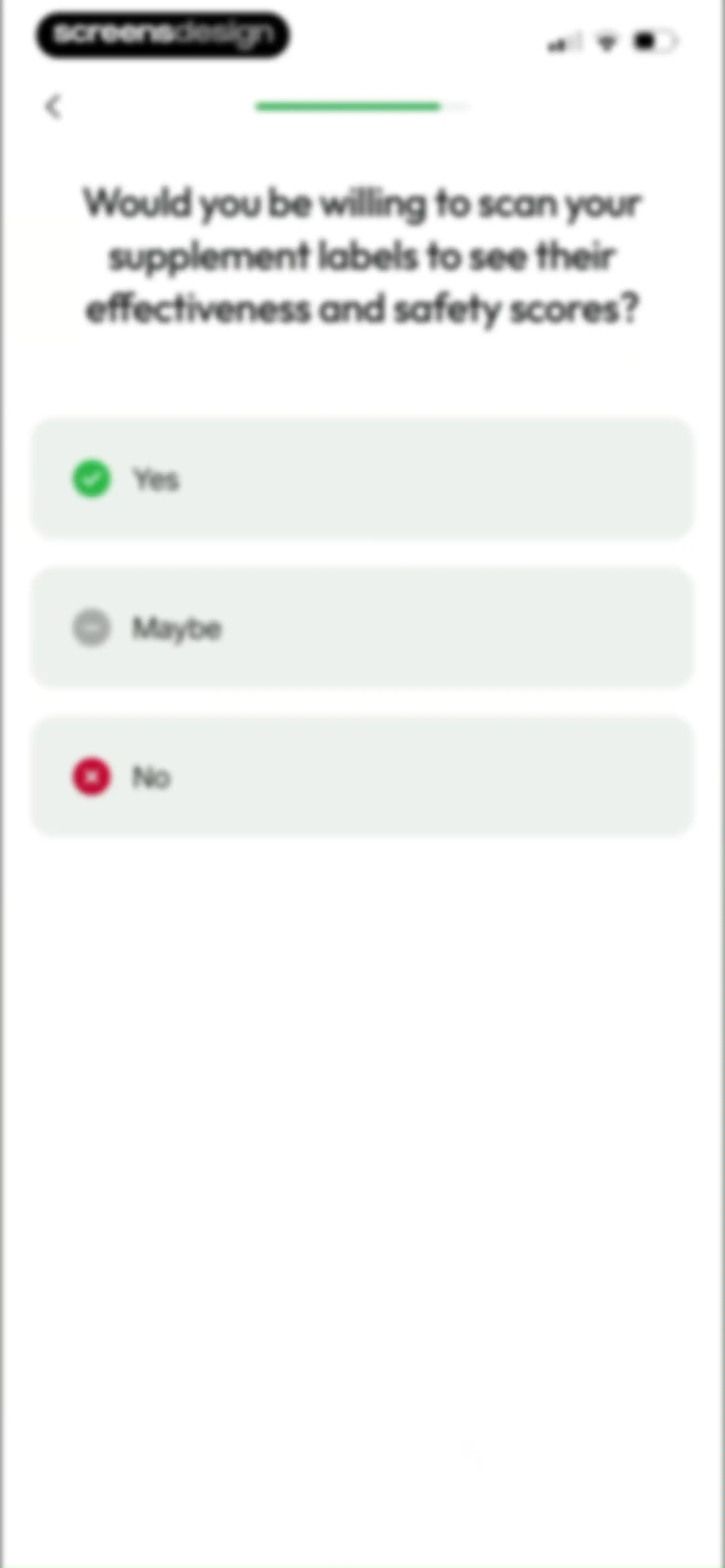Prove It - Supplement Scanner screen 30