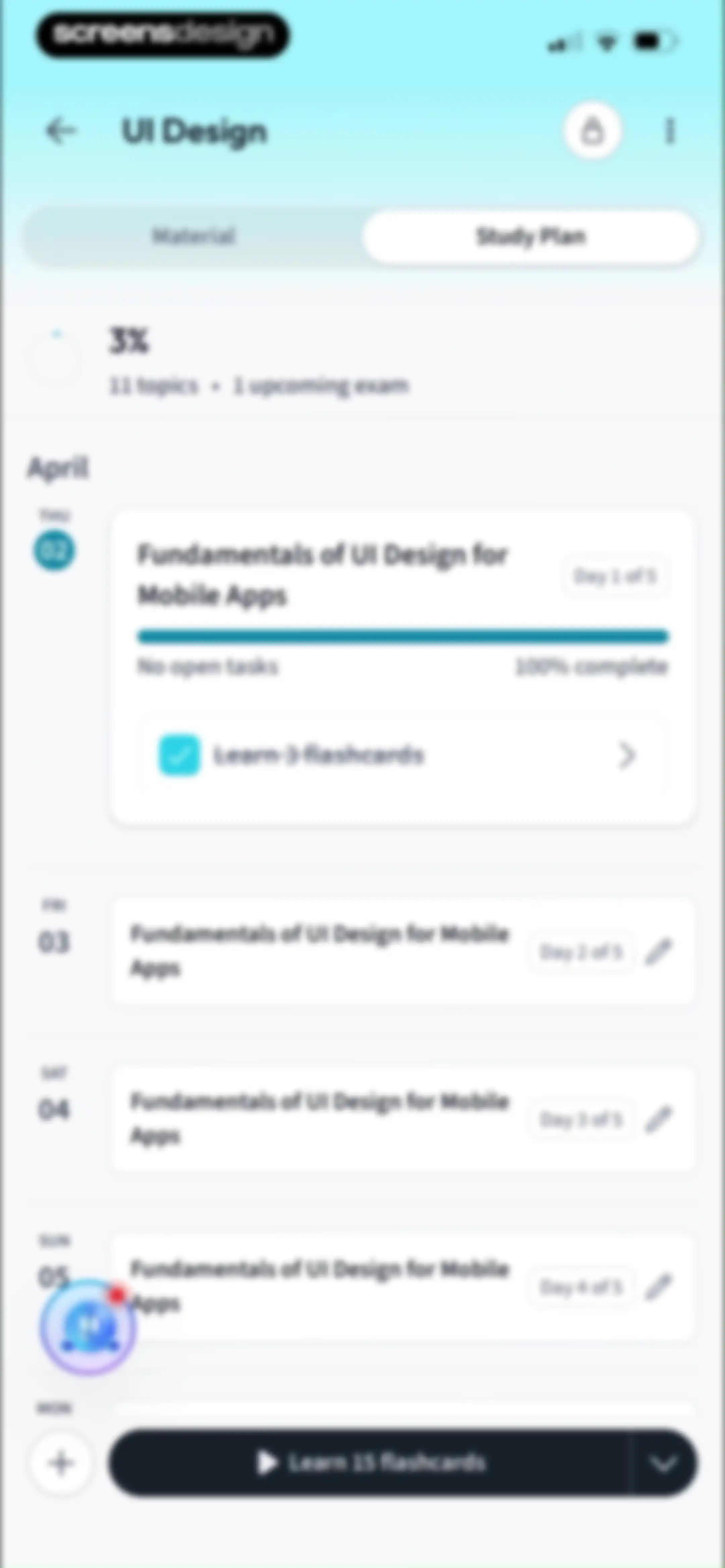 Vaia: AI Flashcards. Study App screen 99