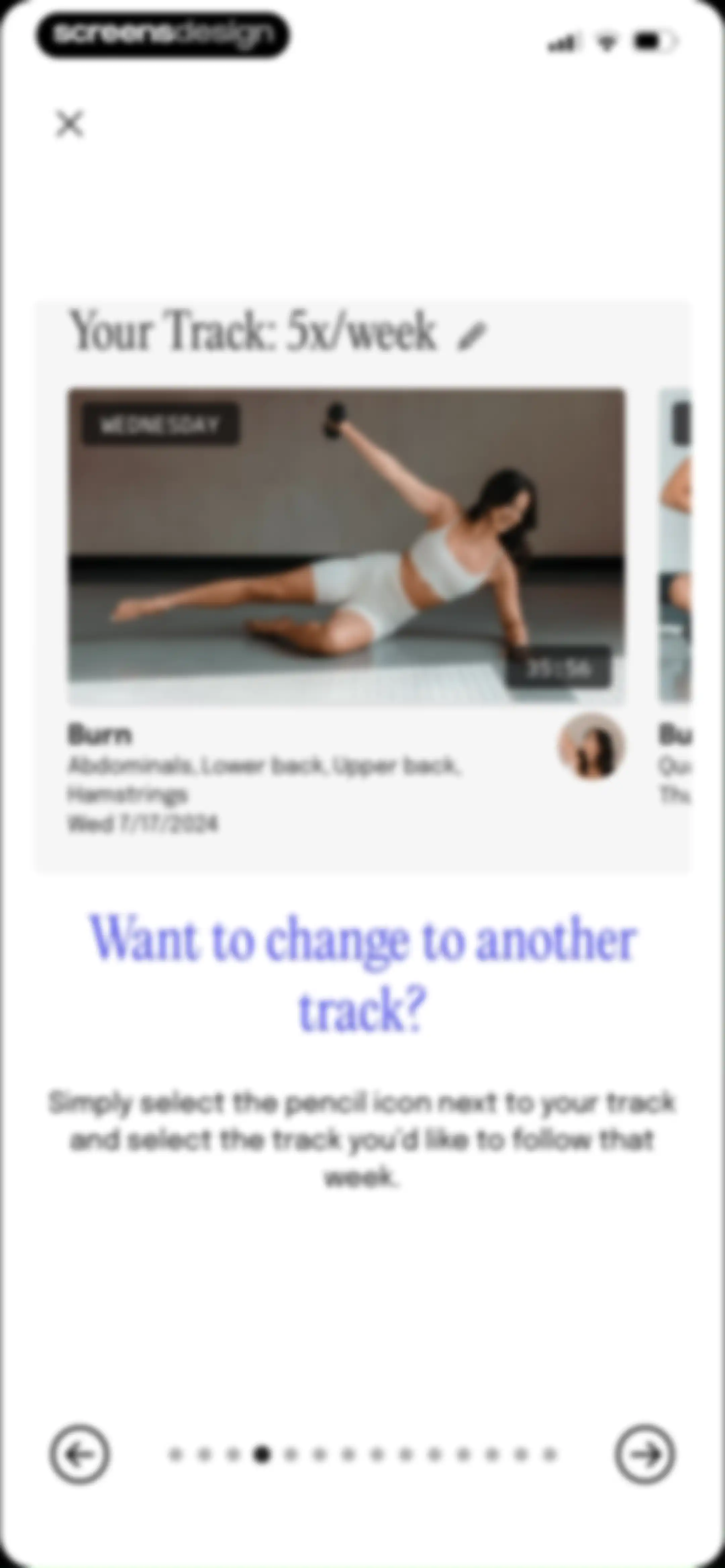 Evlo Fitness screen 60