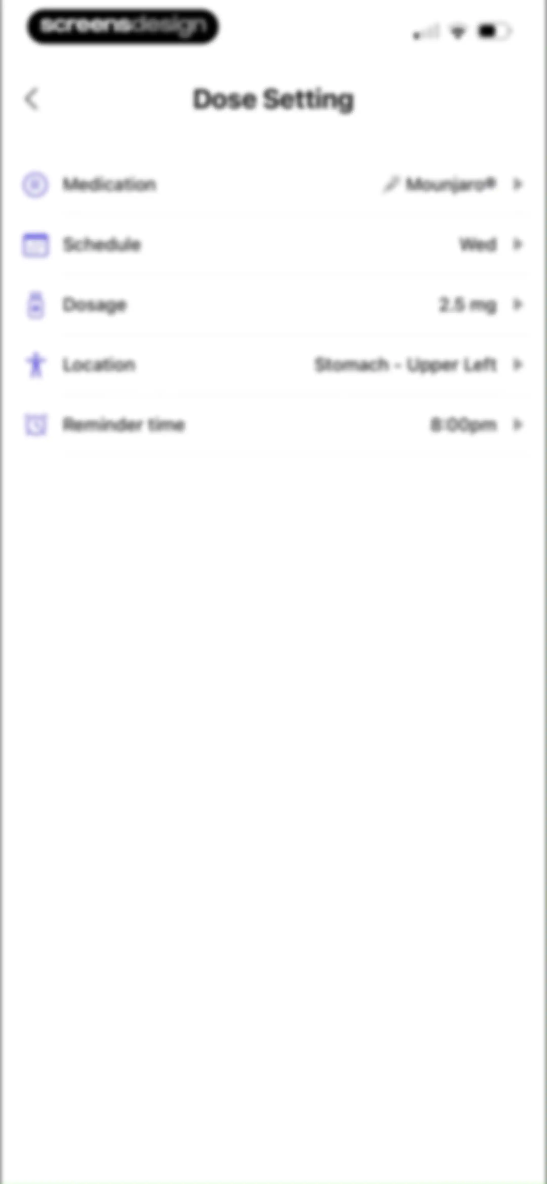 MeAgain: GLP-1 Tracker App screen 140