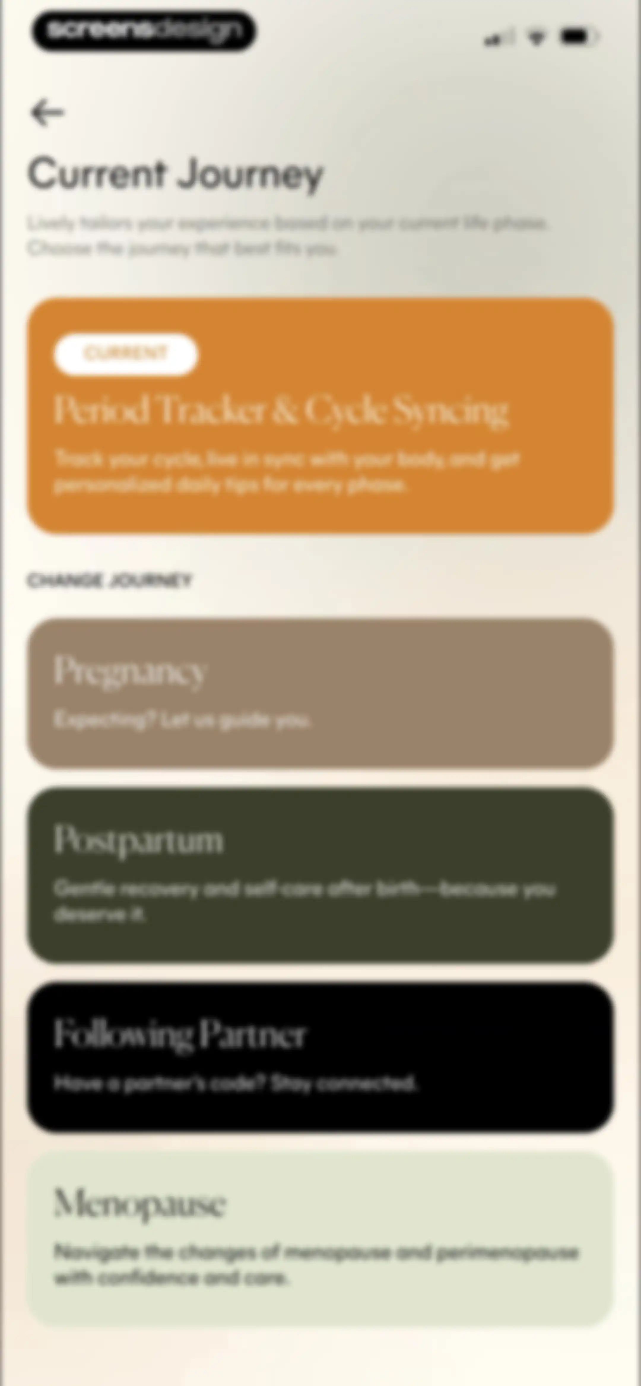 Lively - Period Tracker, Cycle screen 78