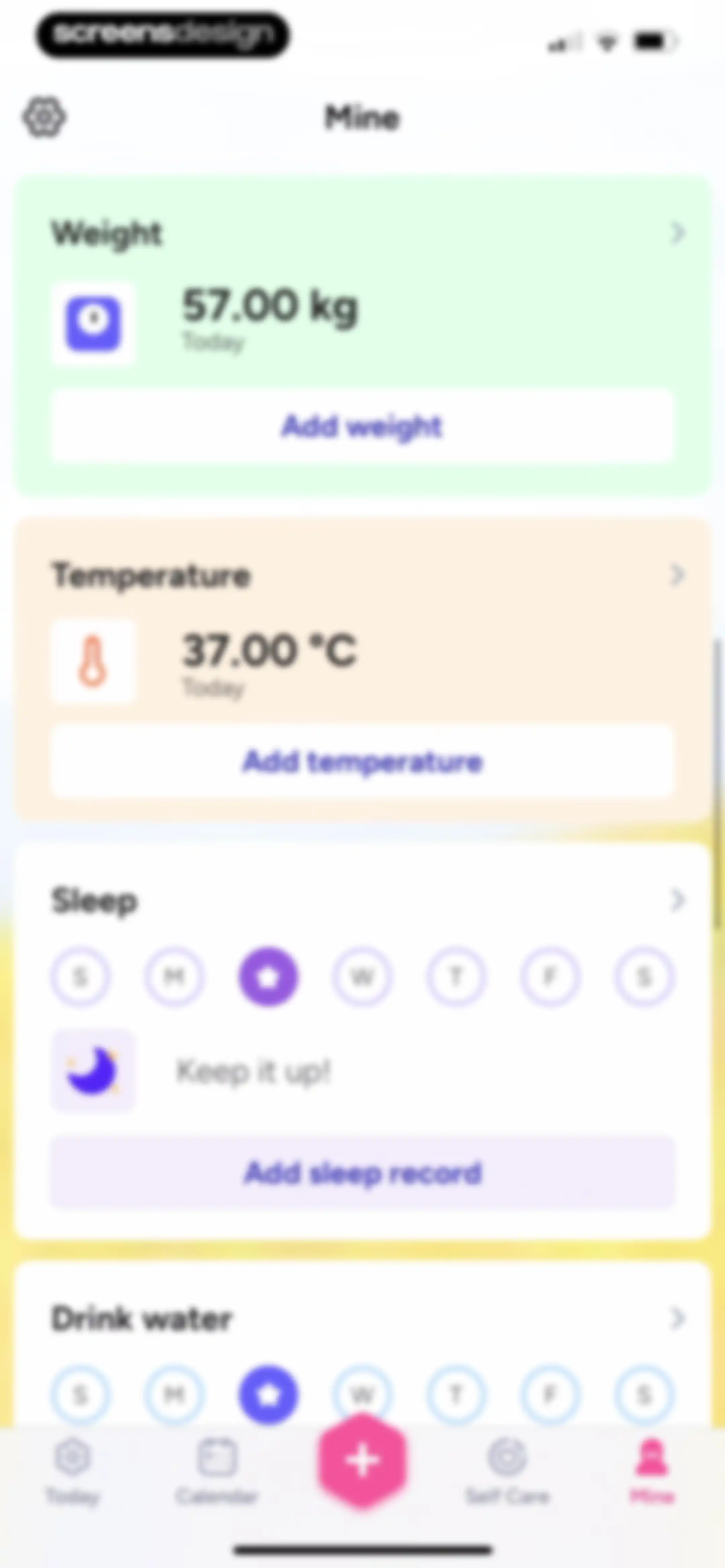 Period Tracker Period Calendar screen 204