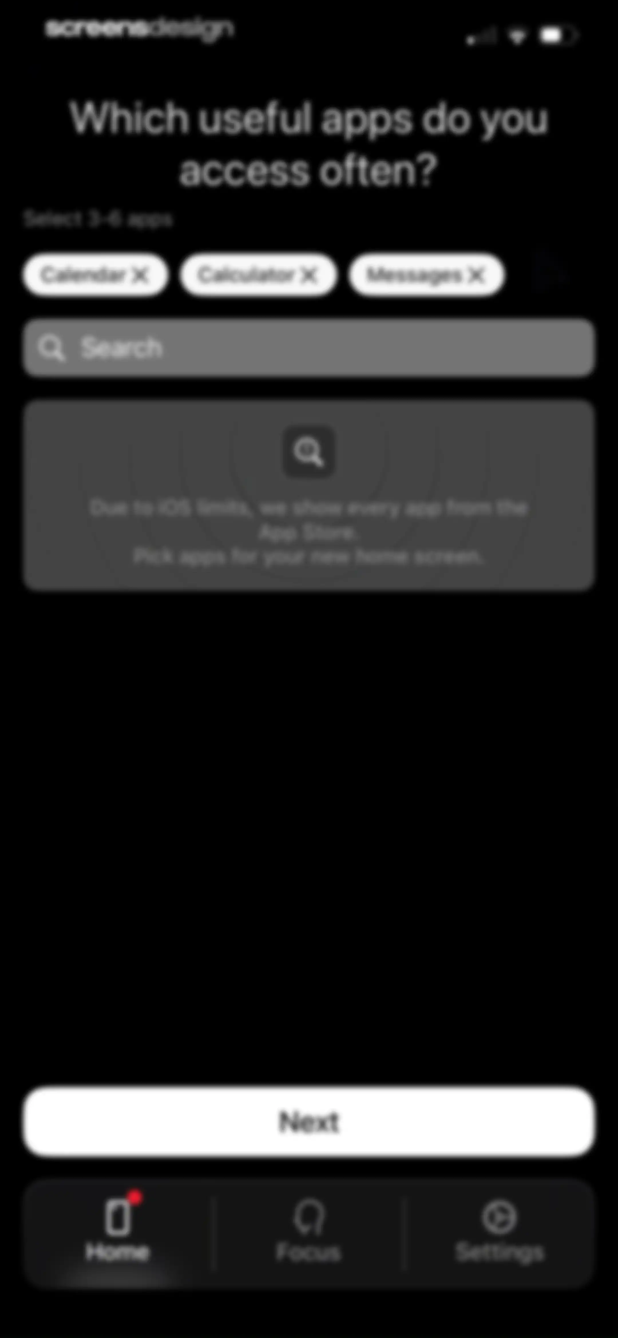 minimalist phone ® Block Apps screen 41