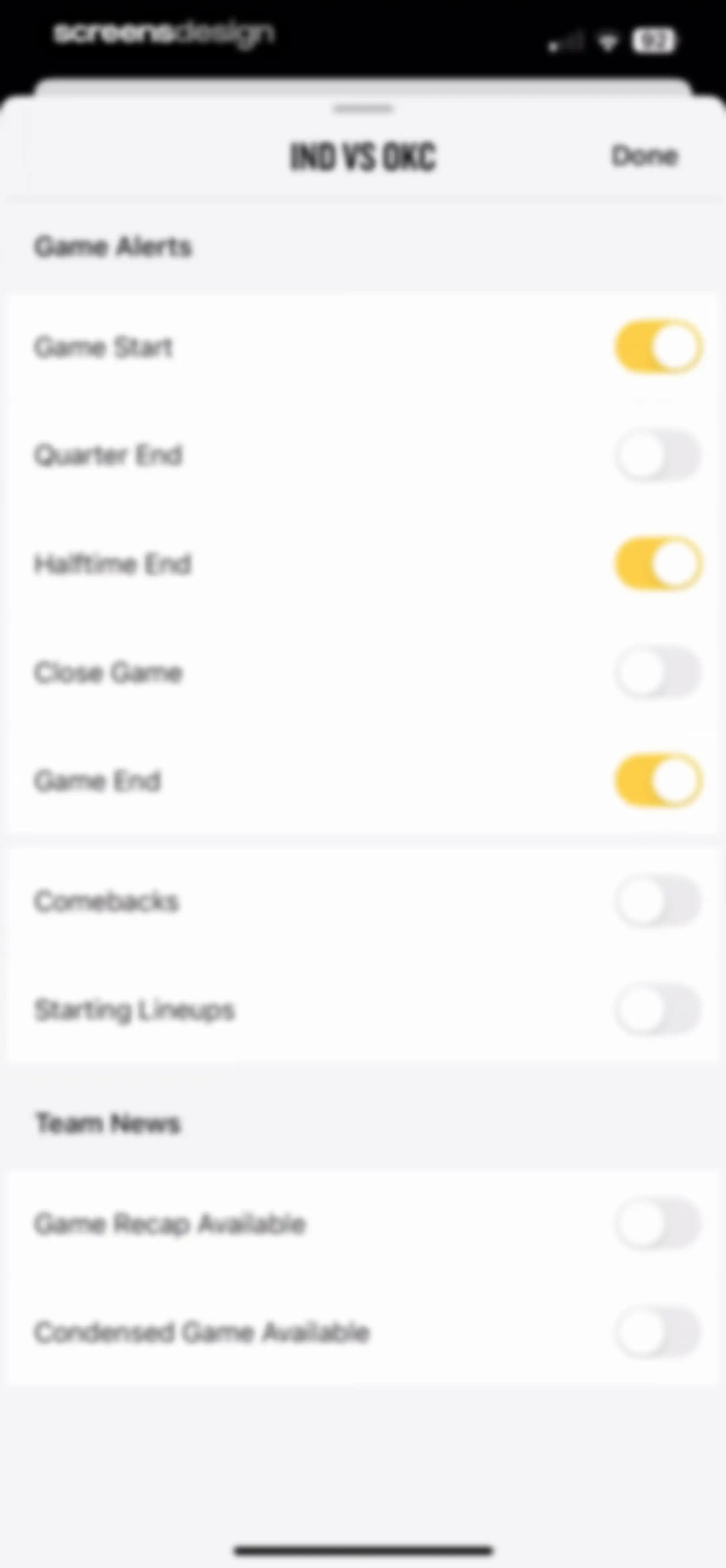 NBA: Live Games & Scores screen 70