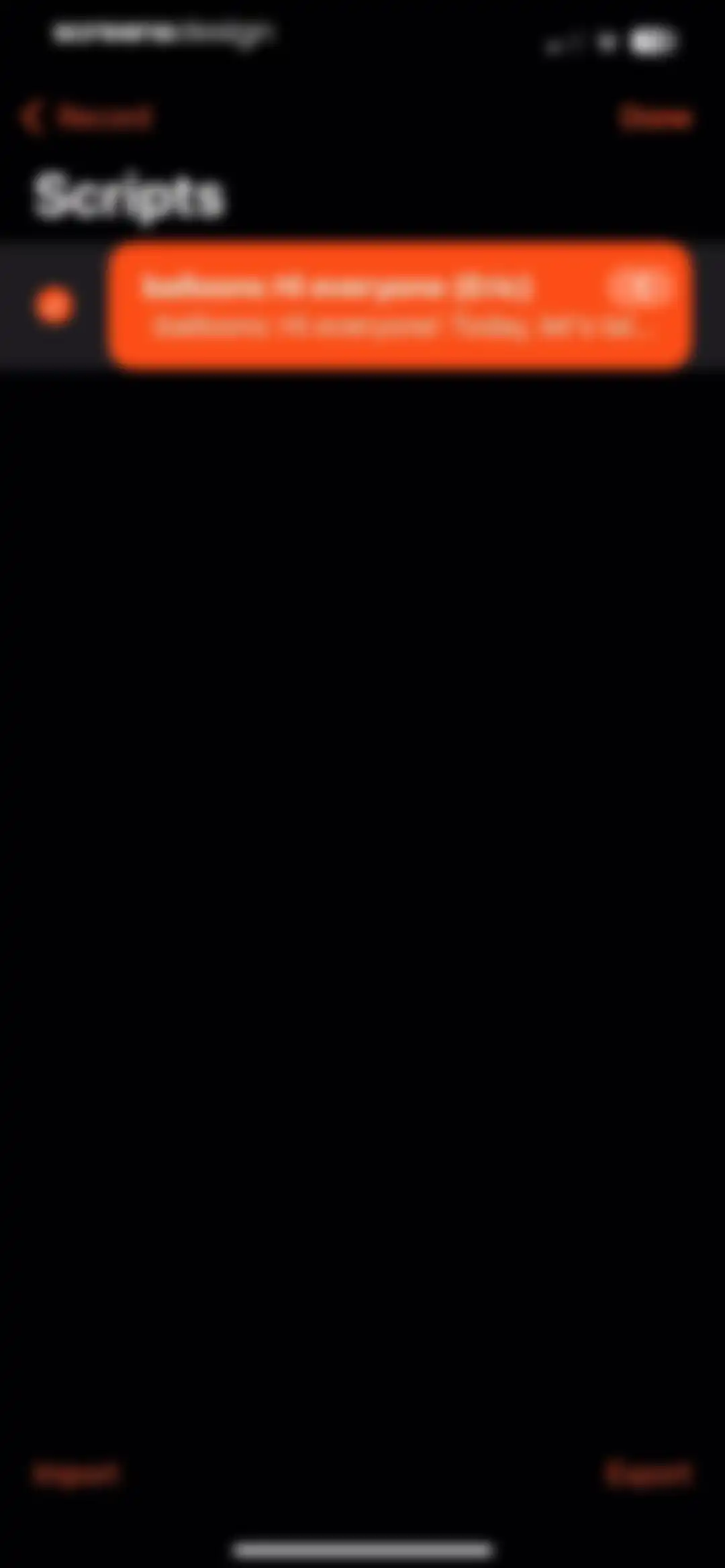 Teleprompter for Video screen 76