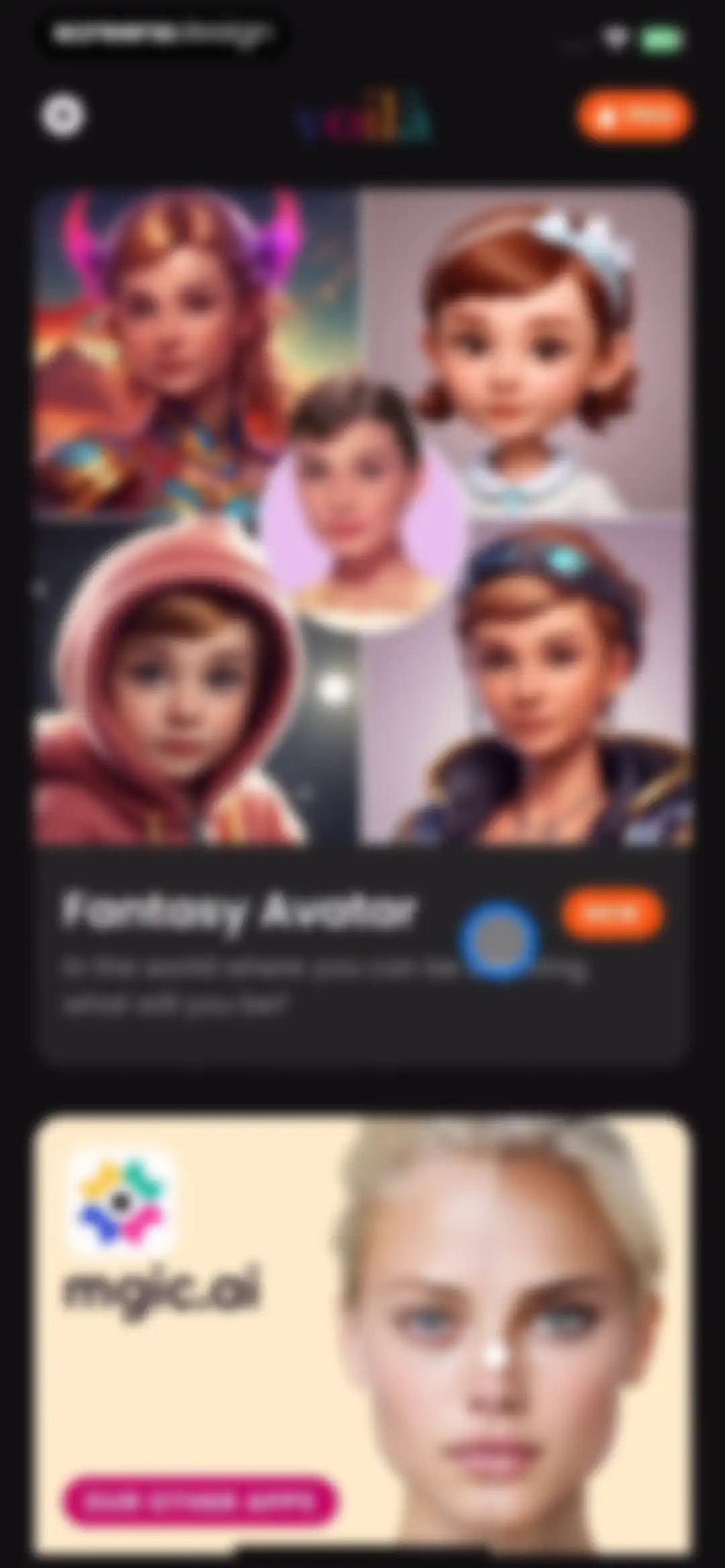 Voilà AI Artist Cartoon Filter screen 4