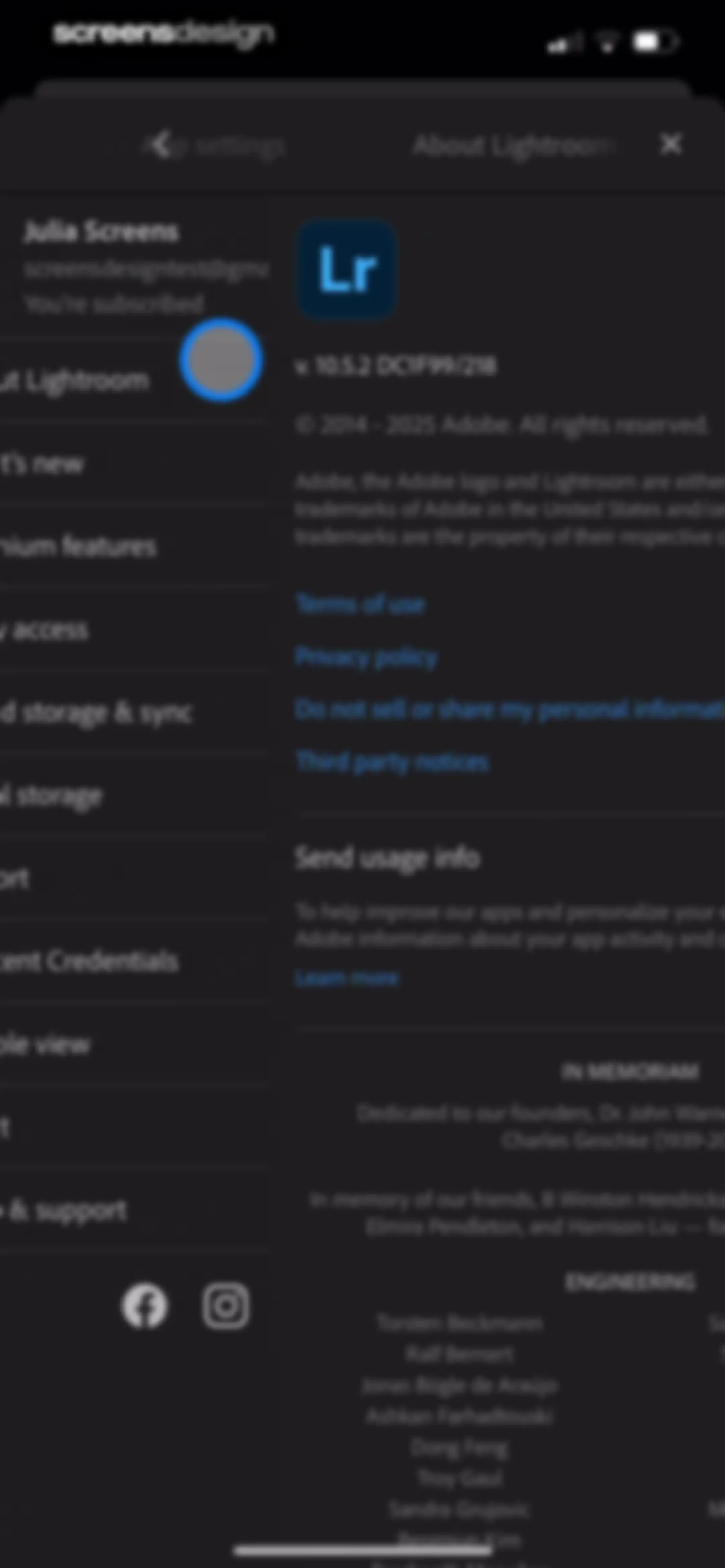 Lightroom: AI Photo Editor screen 204
