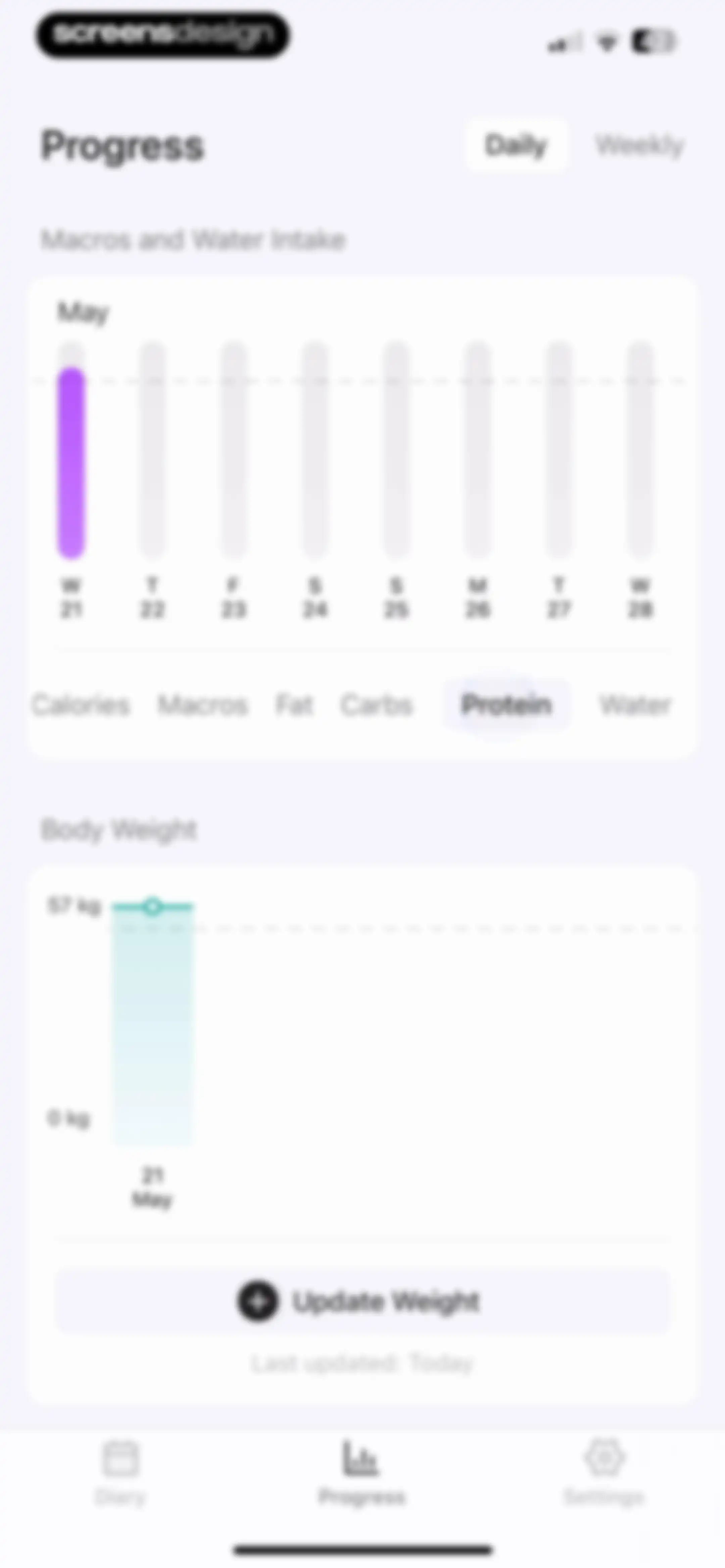 Diet & Food Tracker: EatWell screen 84