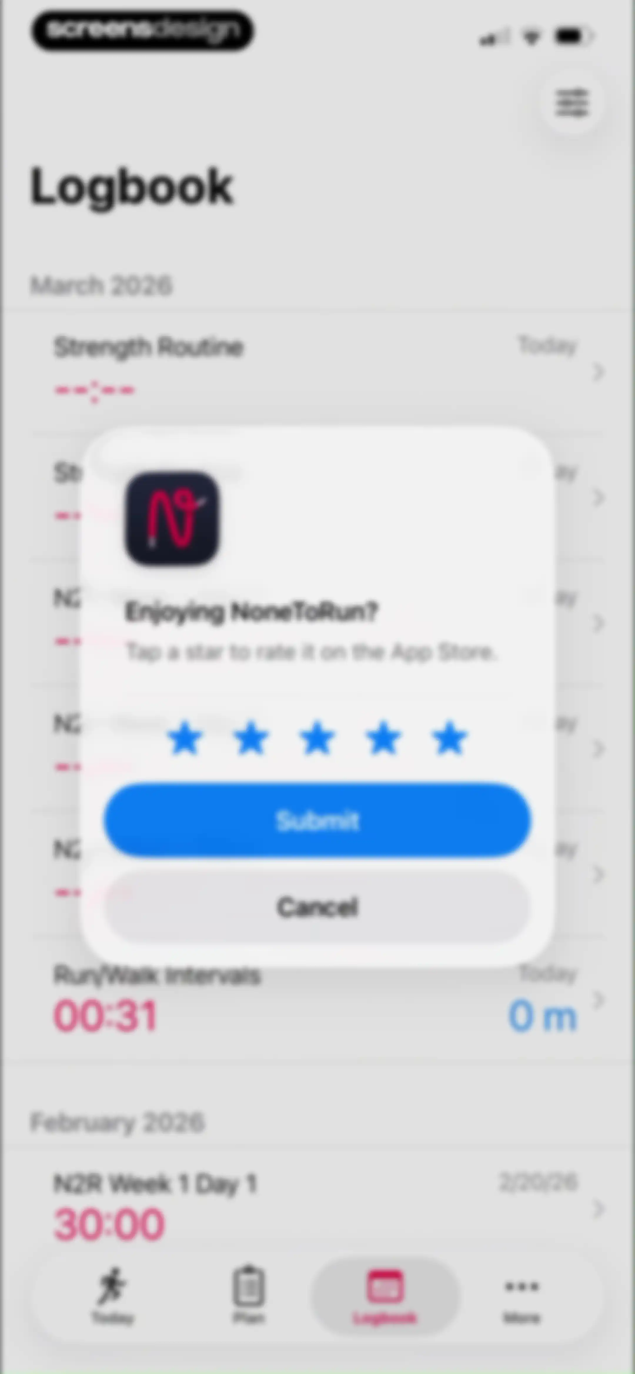 None to Run: Beginner, 5K, 10K screen 90