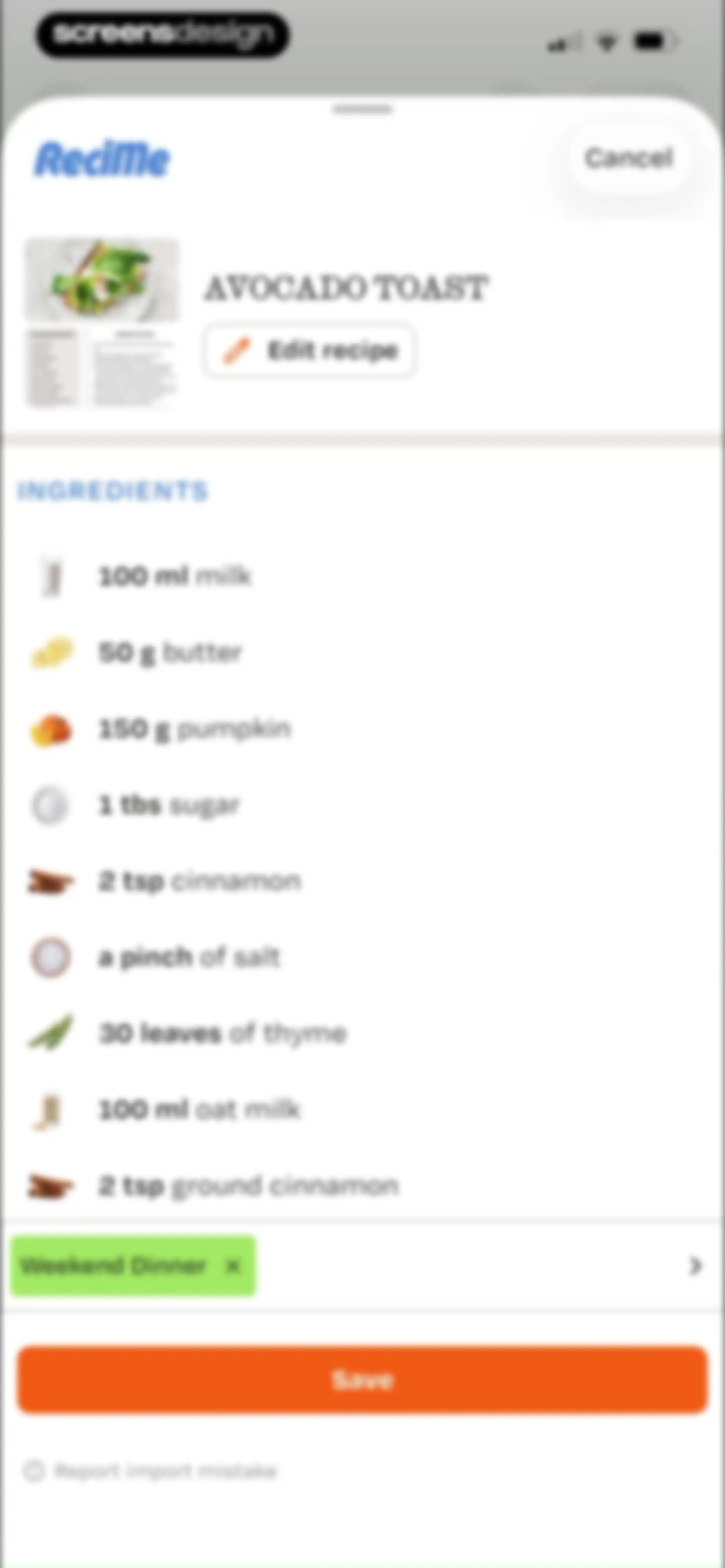 ReciMe: Recipes & Meal Planner screen 82
