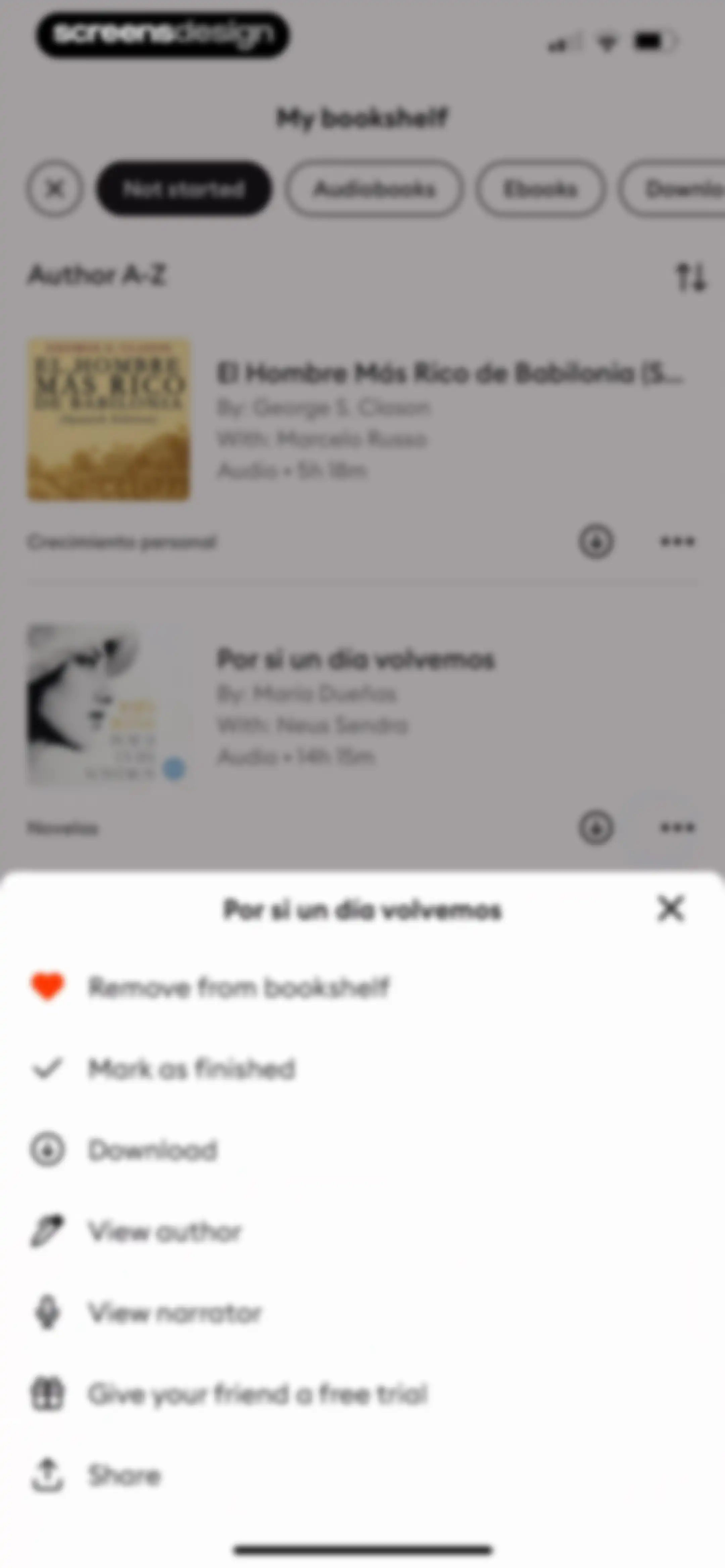 Storytel - Audiobooks Library screen 95