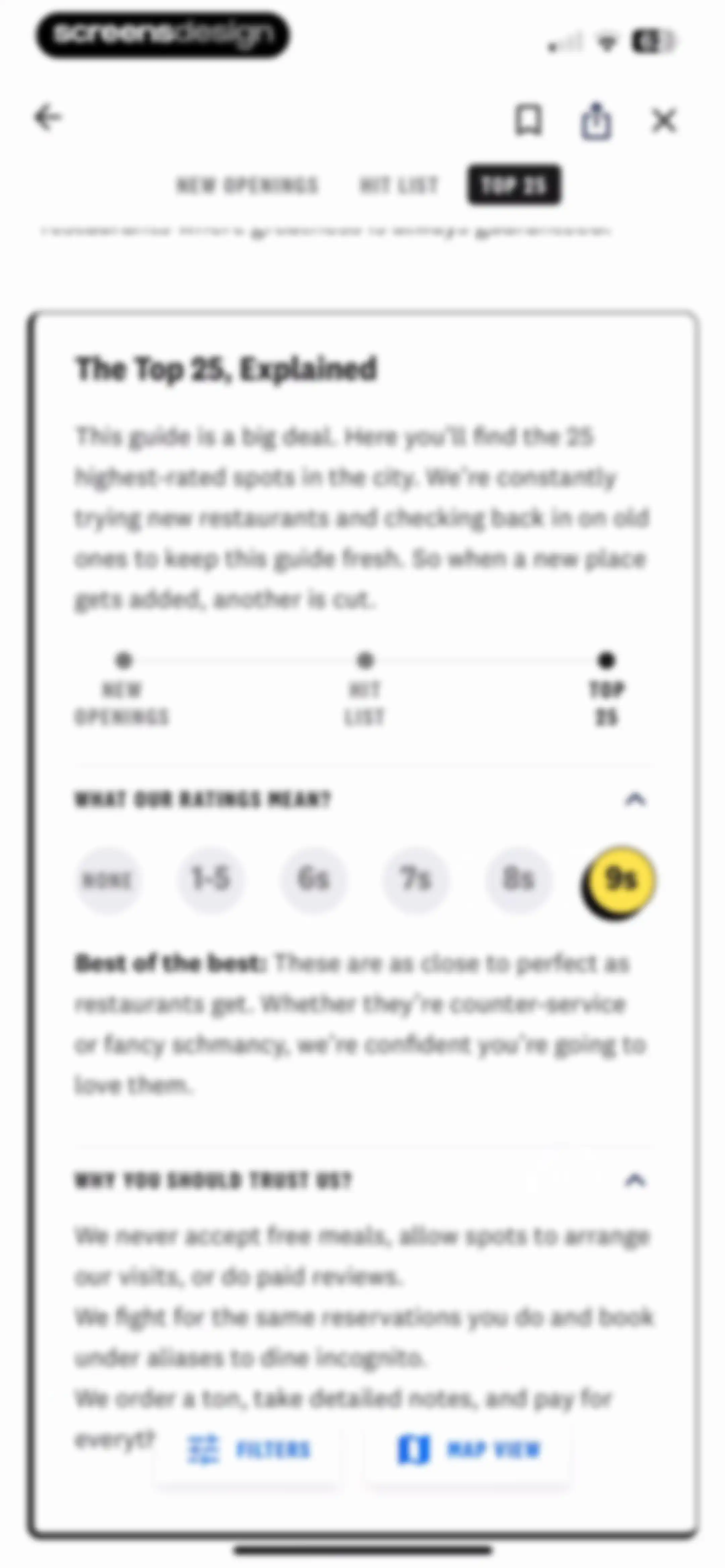 The Infatuation screen 32