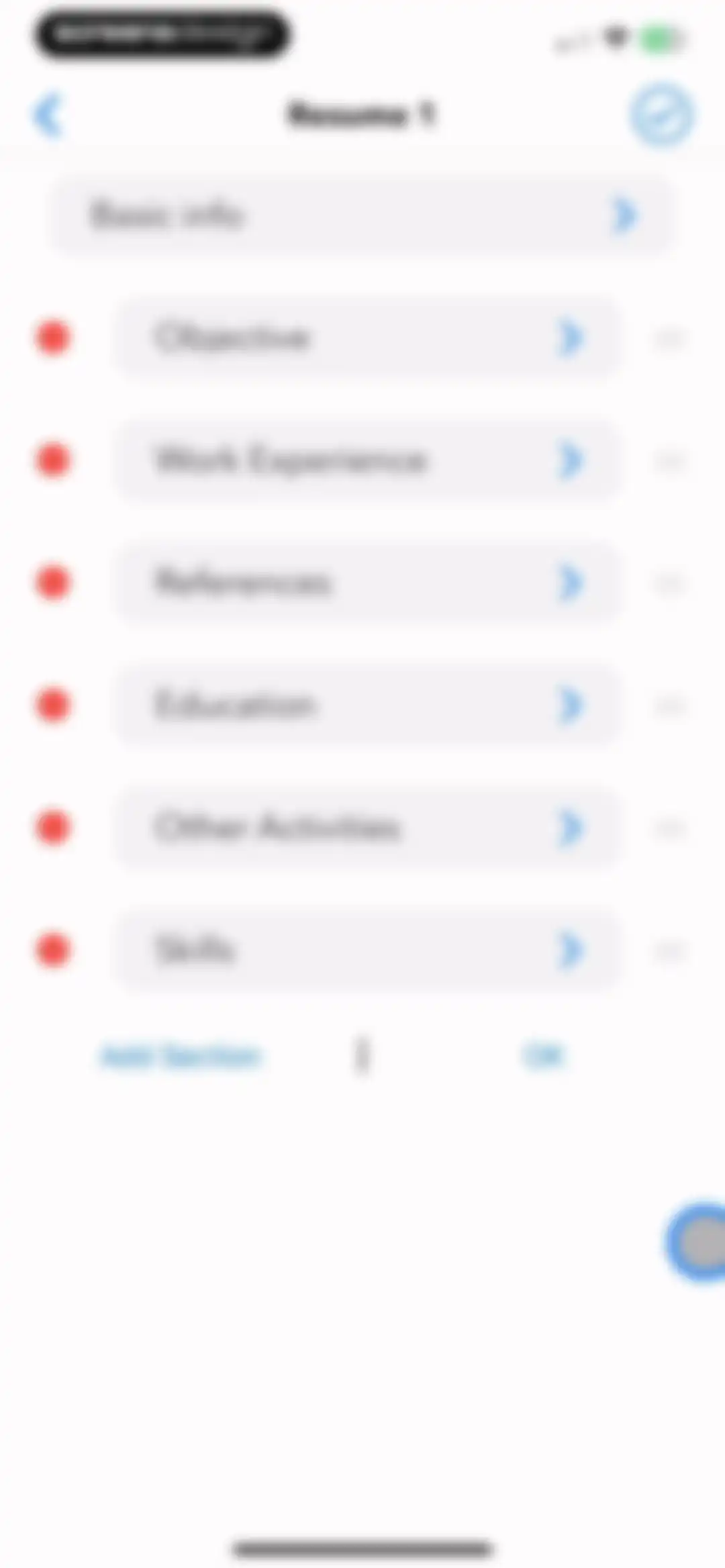 Resume Builder⁺ screen 19