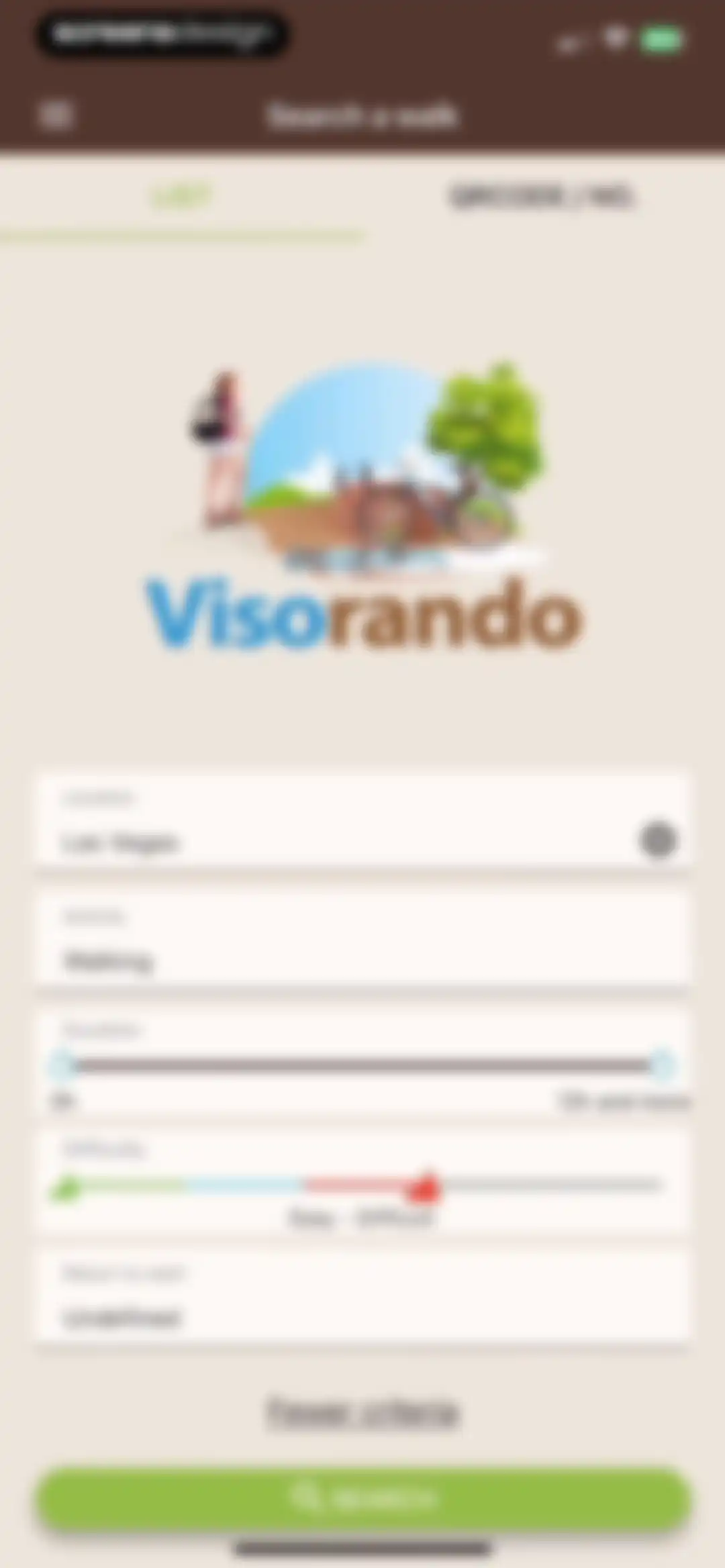 Visorando Walking Routes screen 10