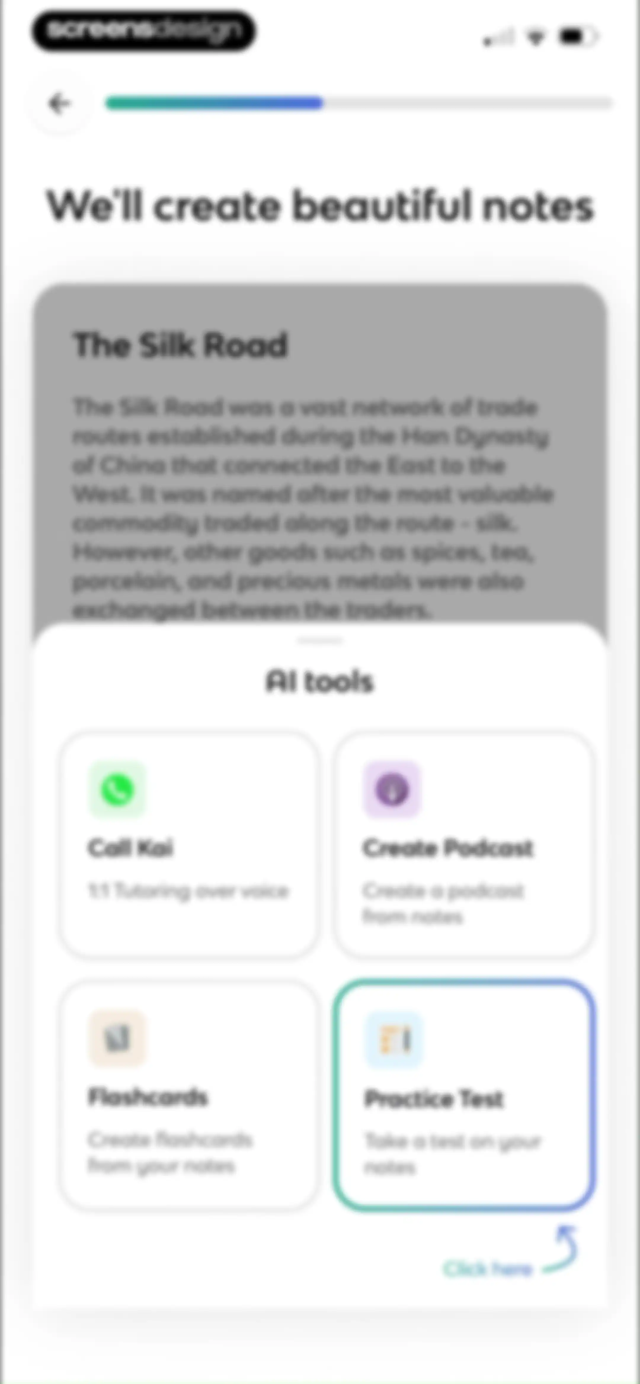 Knowt: AI Flashcards & Notes screen 7