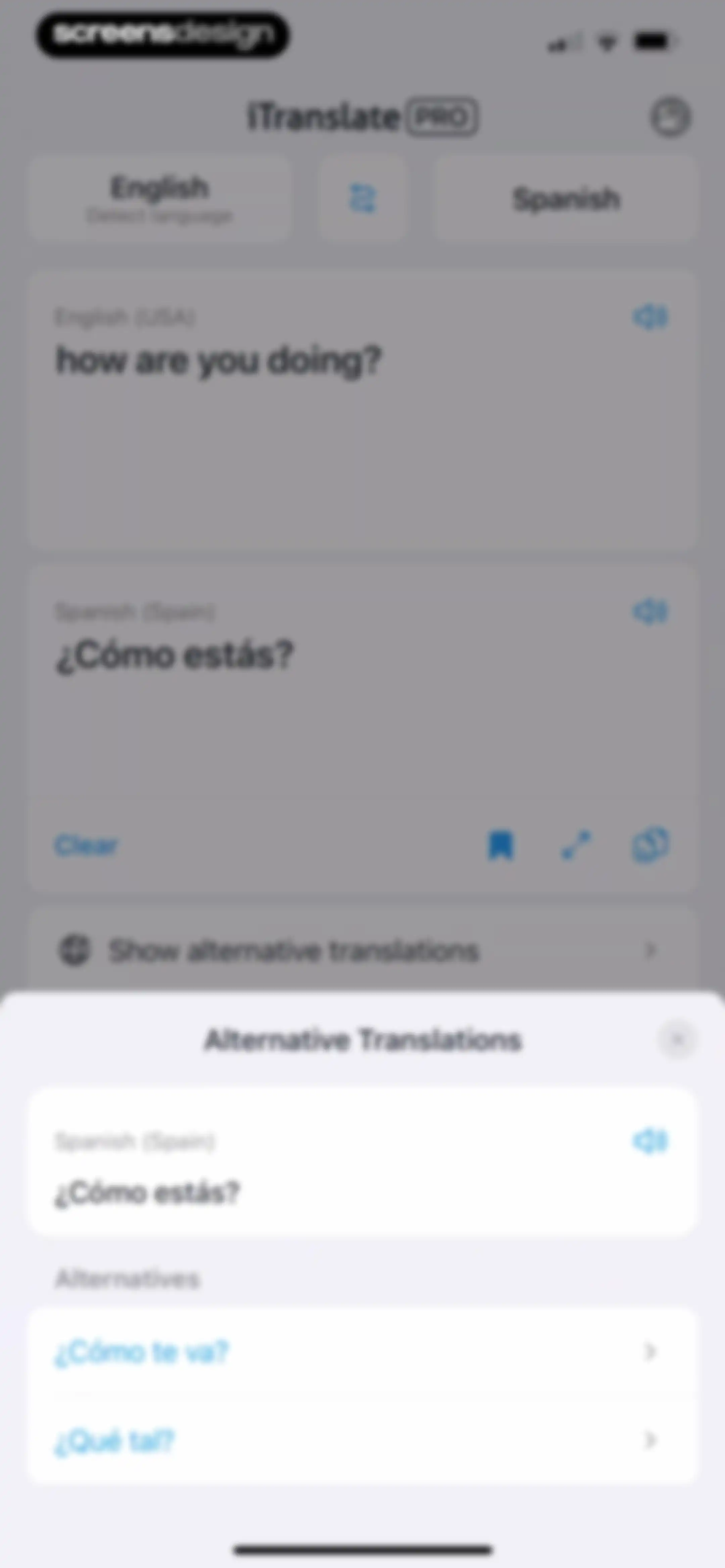 iTranslate Translator screen 39