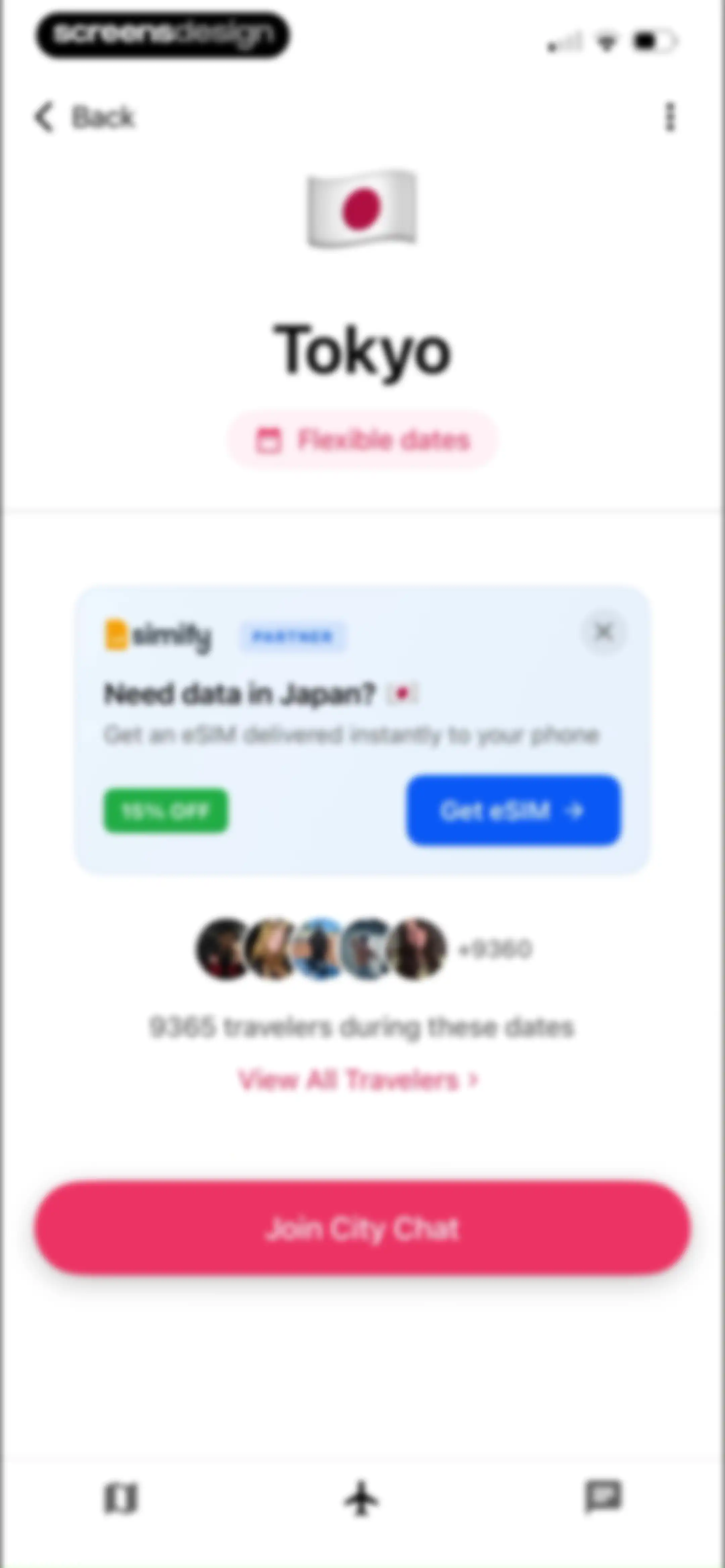 nomadtable: travel friends screen 101