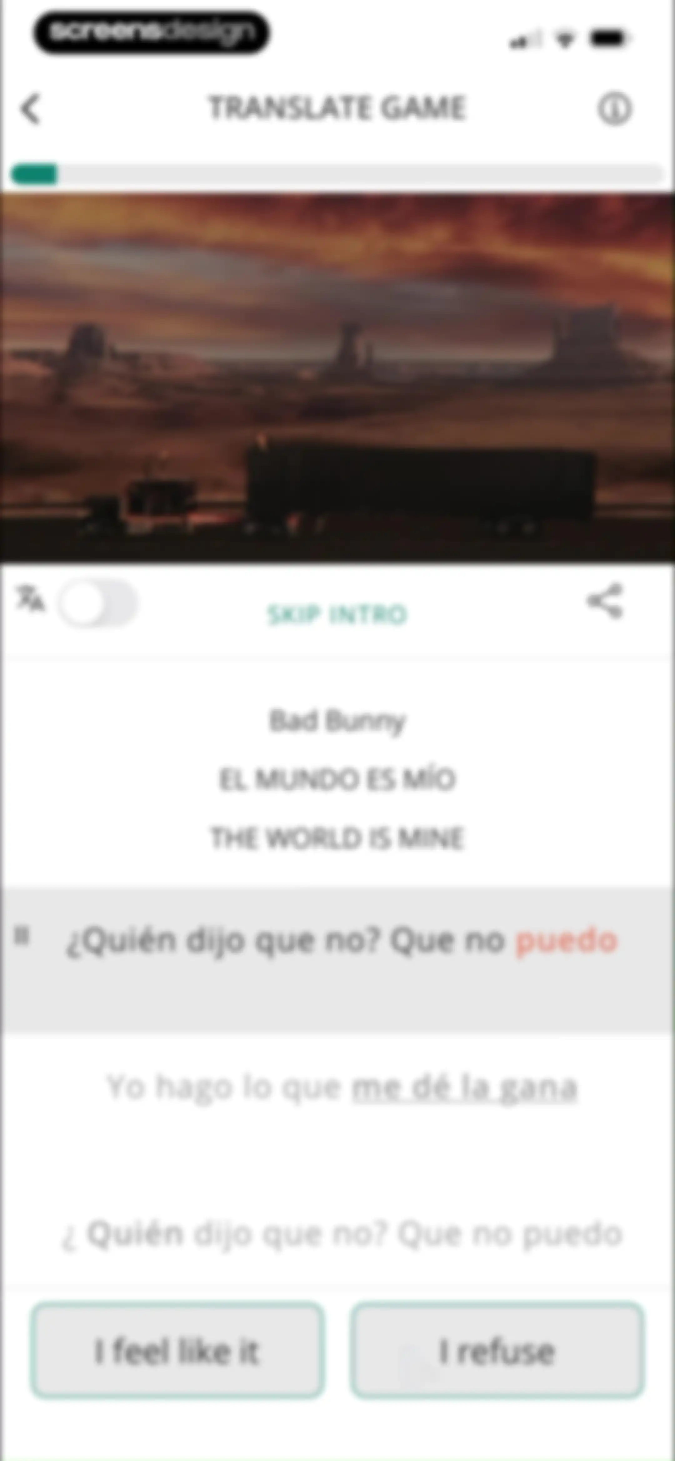 LyricFluent: Learn Languages screen 74